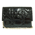 Christian Dior Black Patent Leather Shoulder Bag (Pre-Owned)