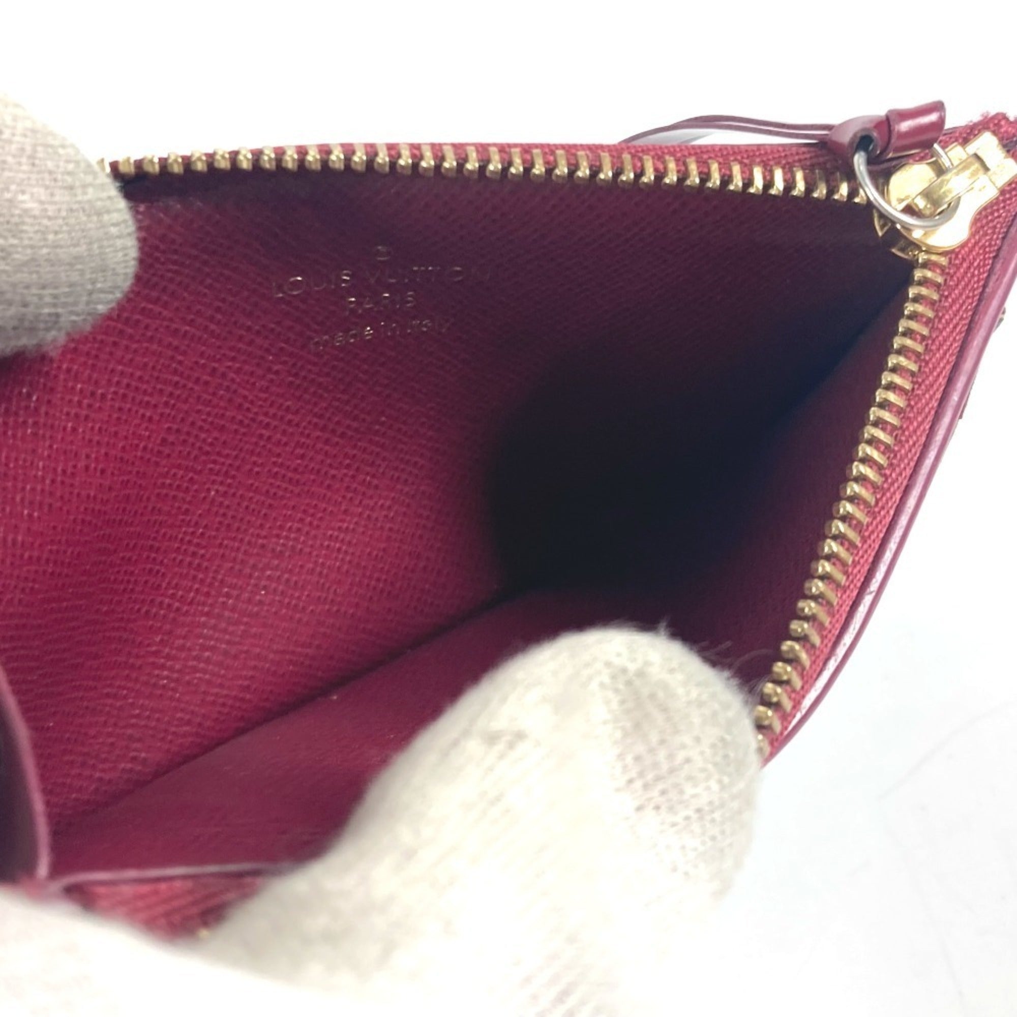 Louis Vuitton Monogram Brown Purple Monogram Coin Purse/Coin Case