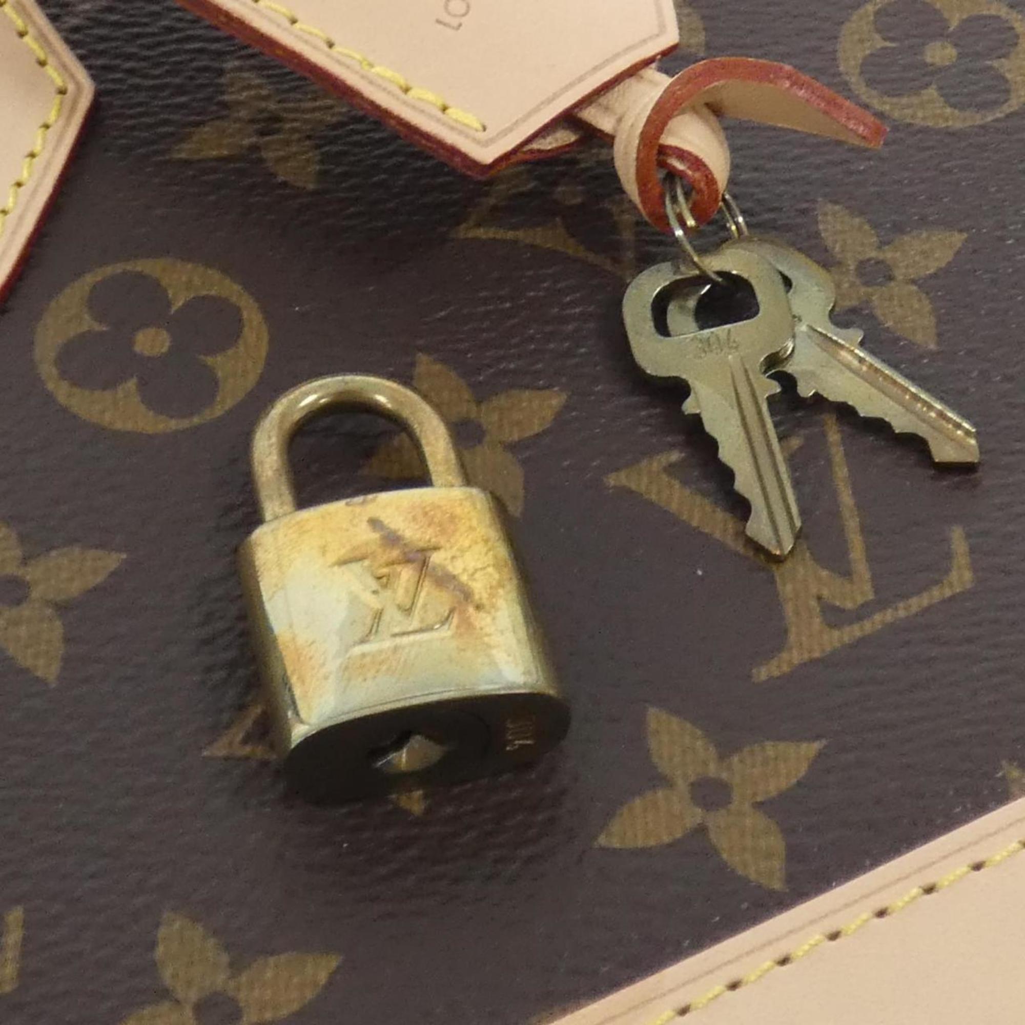 Louis Vuitton Marron Coated Canvas Handbag