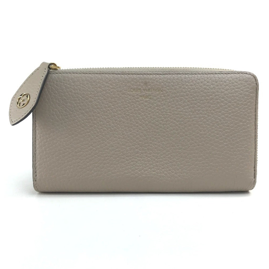 Louis Vuitton Monogram Beige Leather Long Wallet