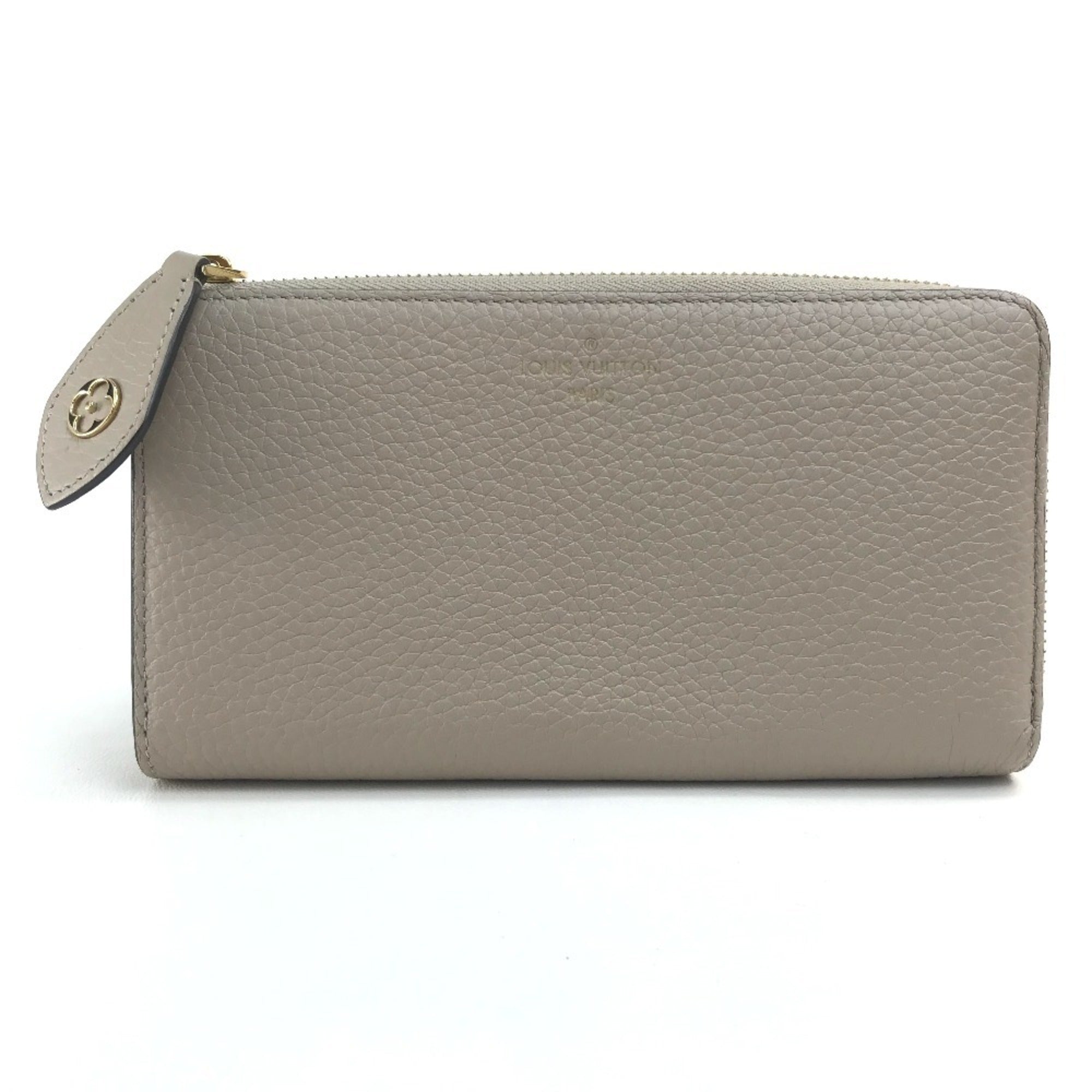Louis Vuitton Monogram Beige Leather Long Wallet