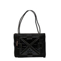 Bottega Veneta Black Patent Leather Leather Handbag