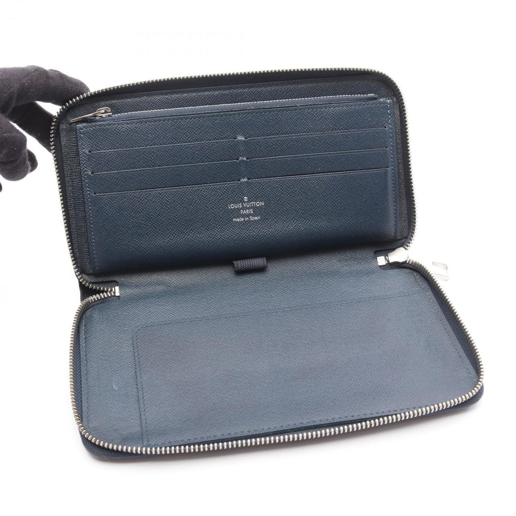 Louis Vuitton Navy Ocean Taiga Leather Long Wallet