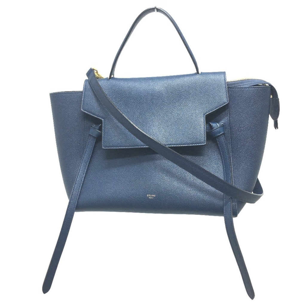 Celine Navy Leather Handbag