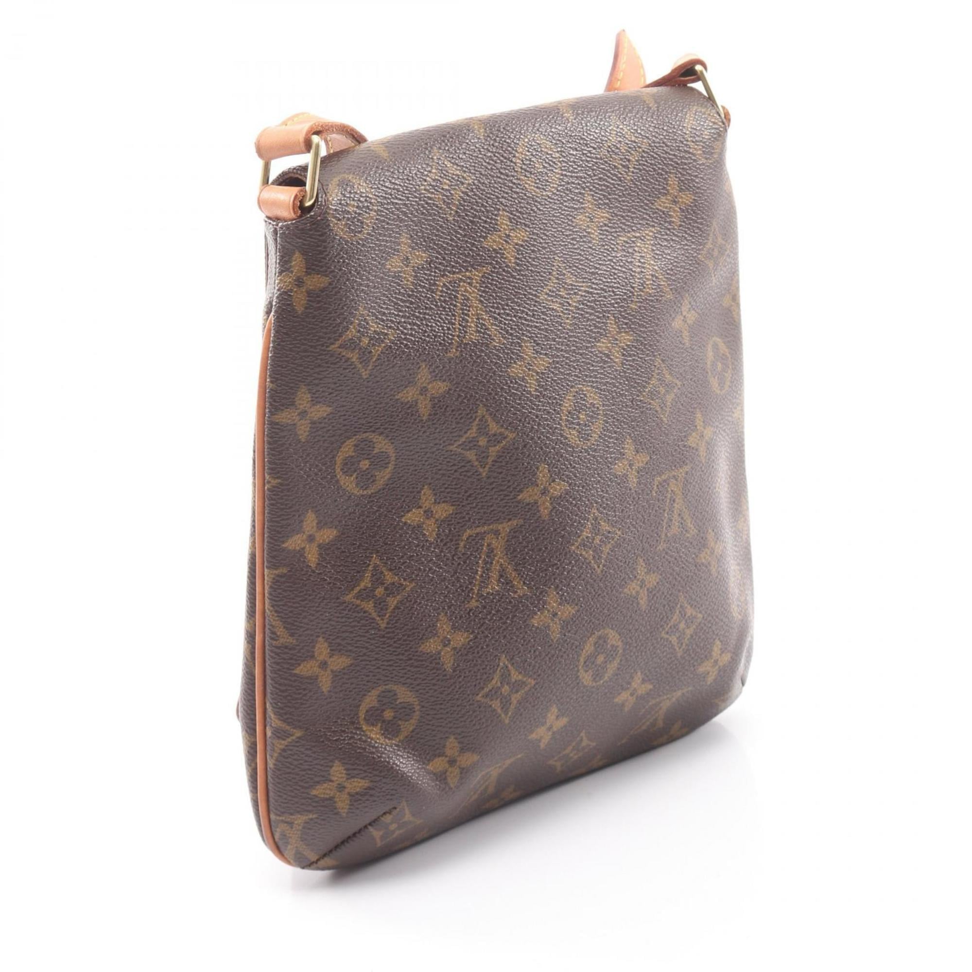 Louis Vuitton Brown Monogram Coated Canvas Leather Shoulder Bag