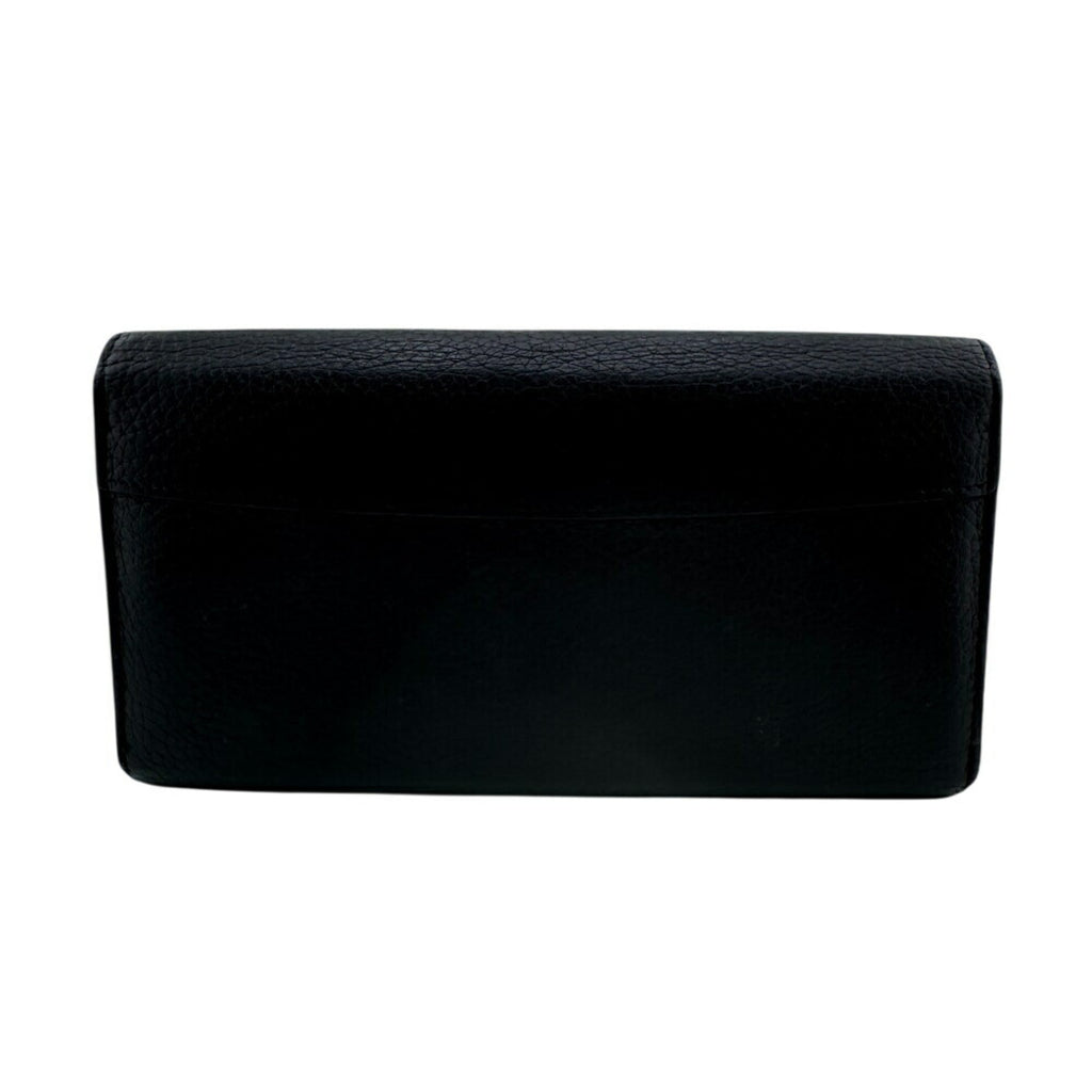 Louis Vuitton Taurillon Black Leather Long Wallet
