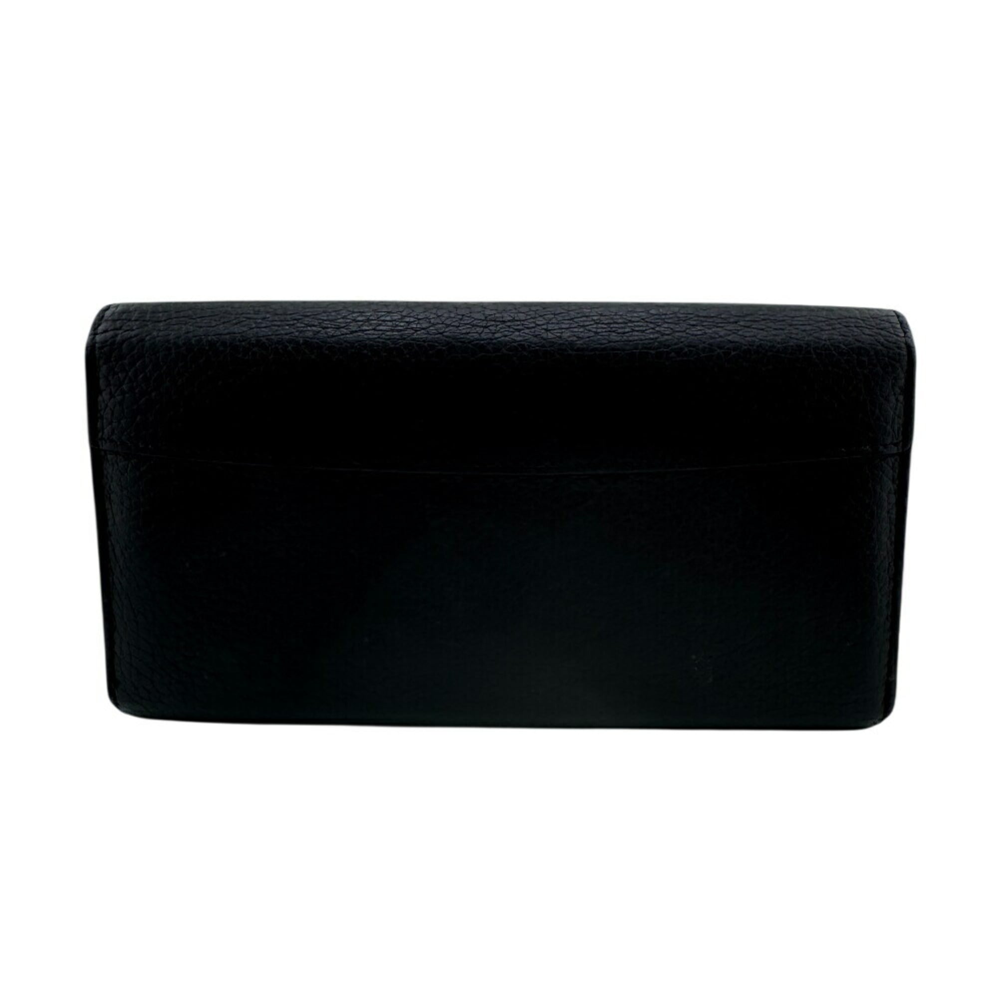 Louis Vuitton Taurillon Black Leather Long Wallet