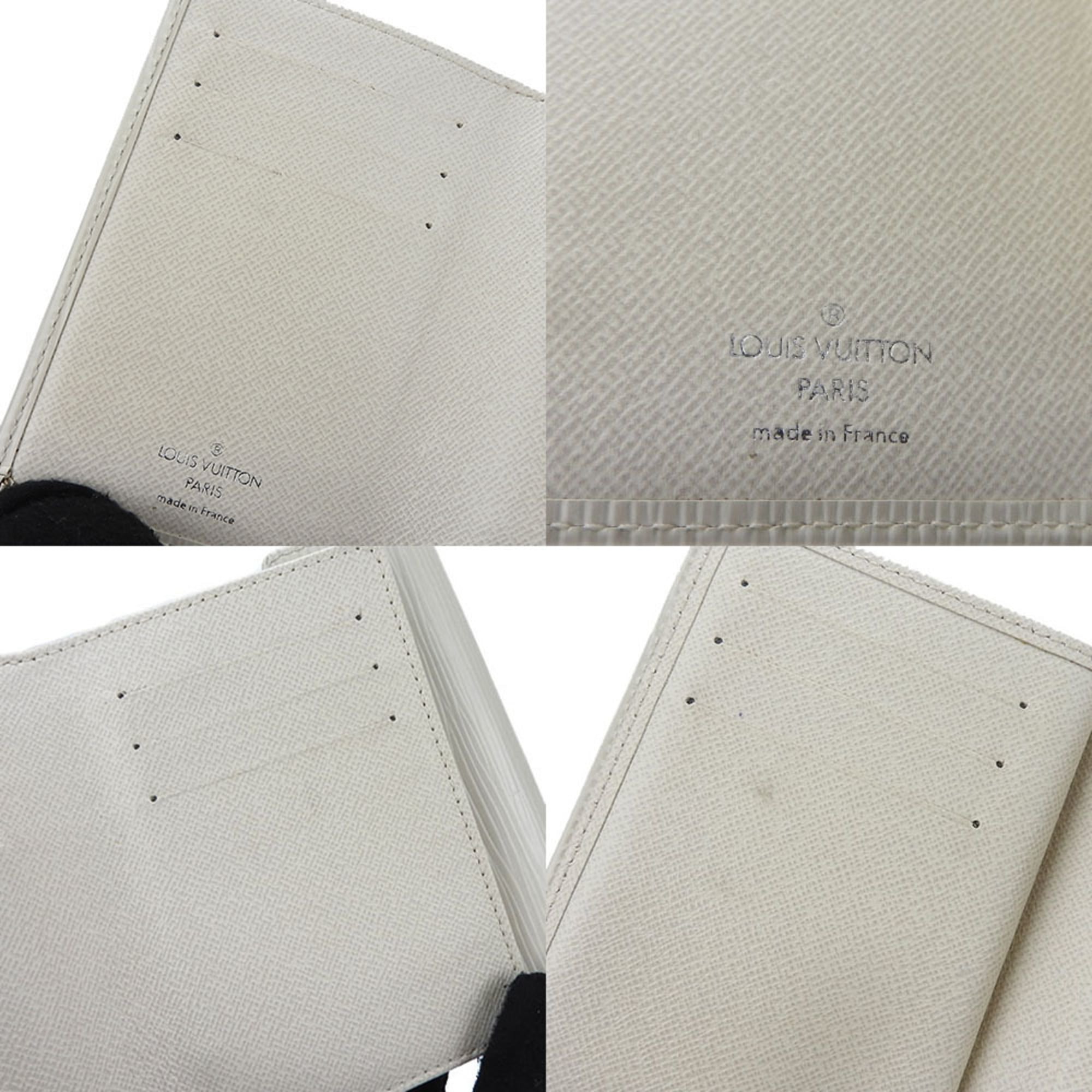 Louis Vuitton Lv Off White Leather Wallet (Tri-Fold)