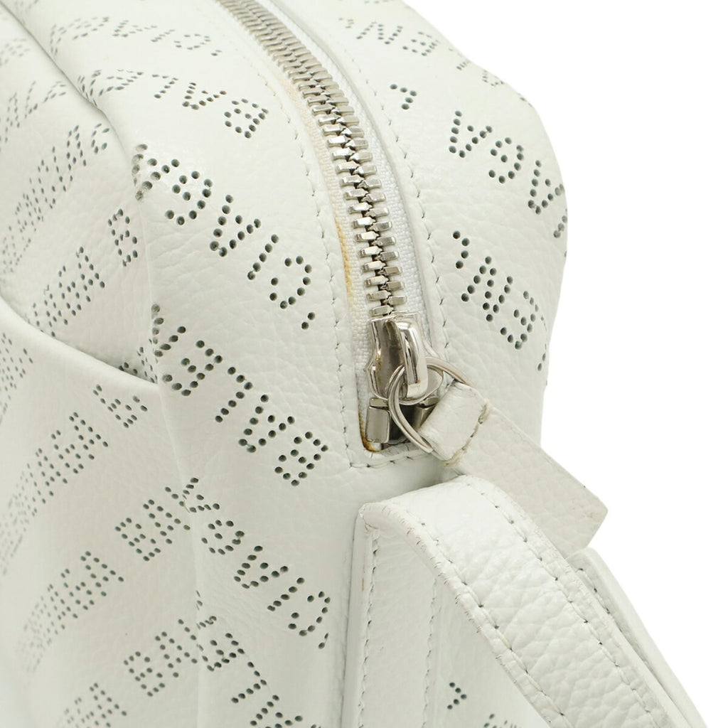 Balenciaga White Leather Pochette Shoulder