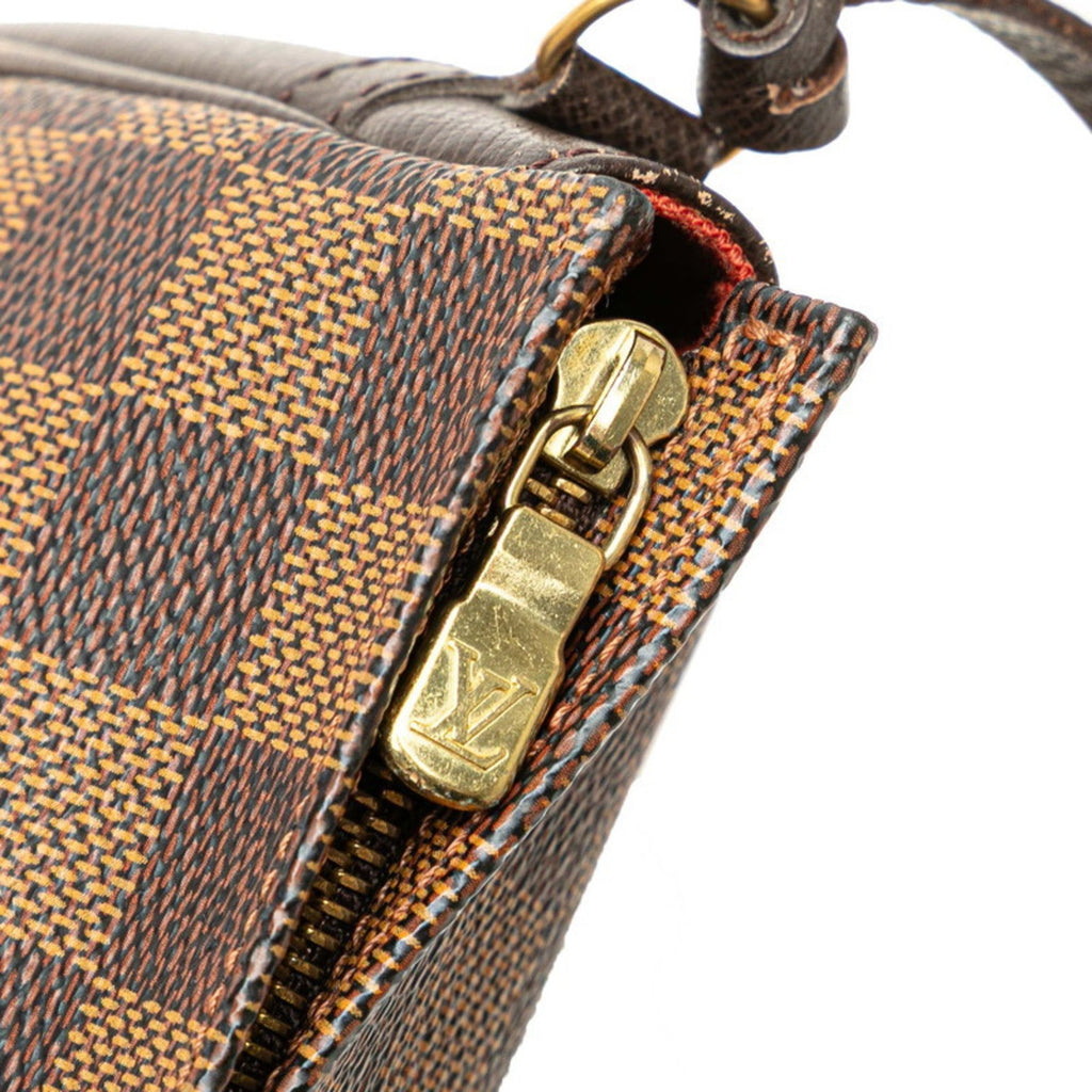 Louis Vuitton Brown Pvc Leather Handbag Pouch