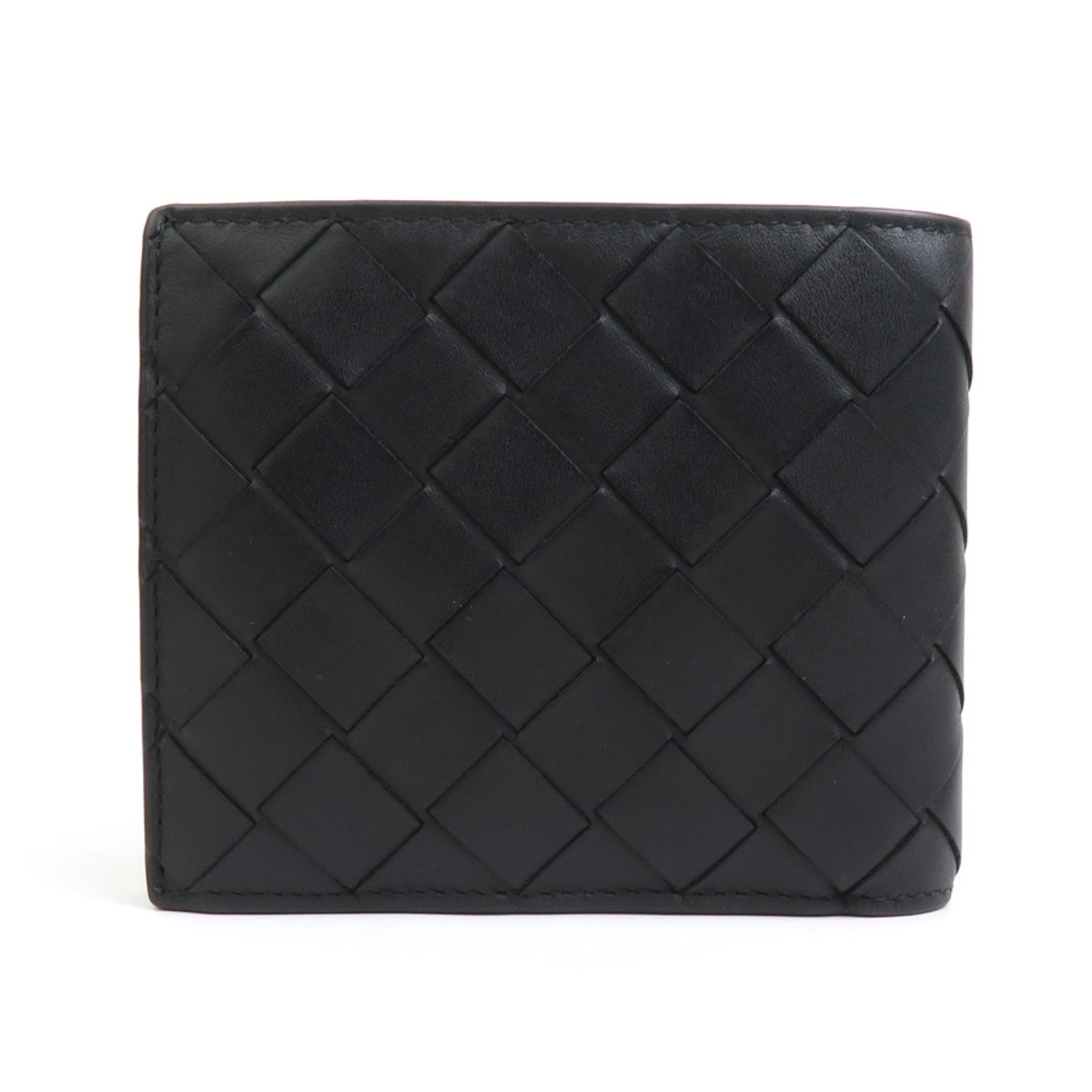 Bottega Veneta Black Leather Wallet (Bi-Fold)