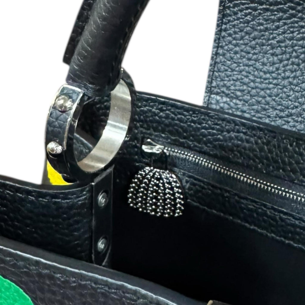 Louis Vuitton Black Multi-Color Leather Shoulder Bag