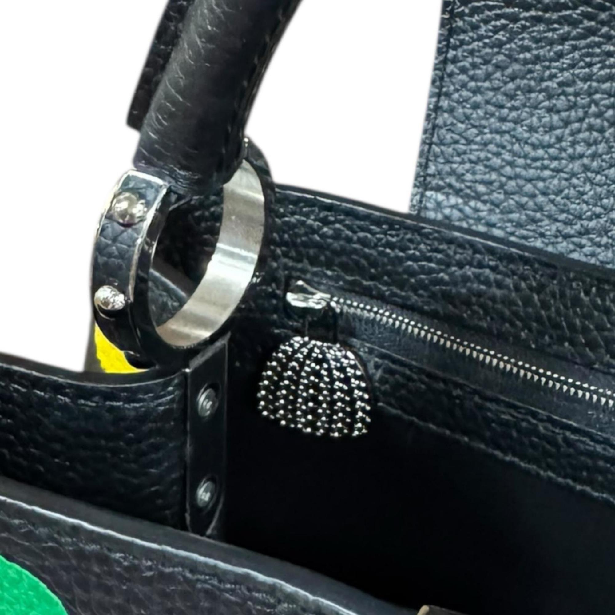 Louis Vuitton Black Multi-Color Leather Shoulder Bag