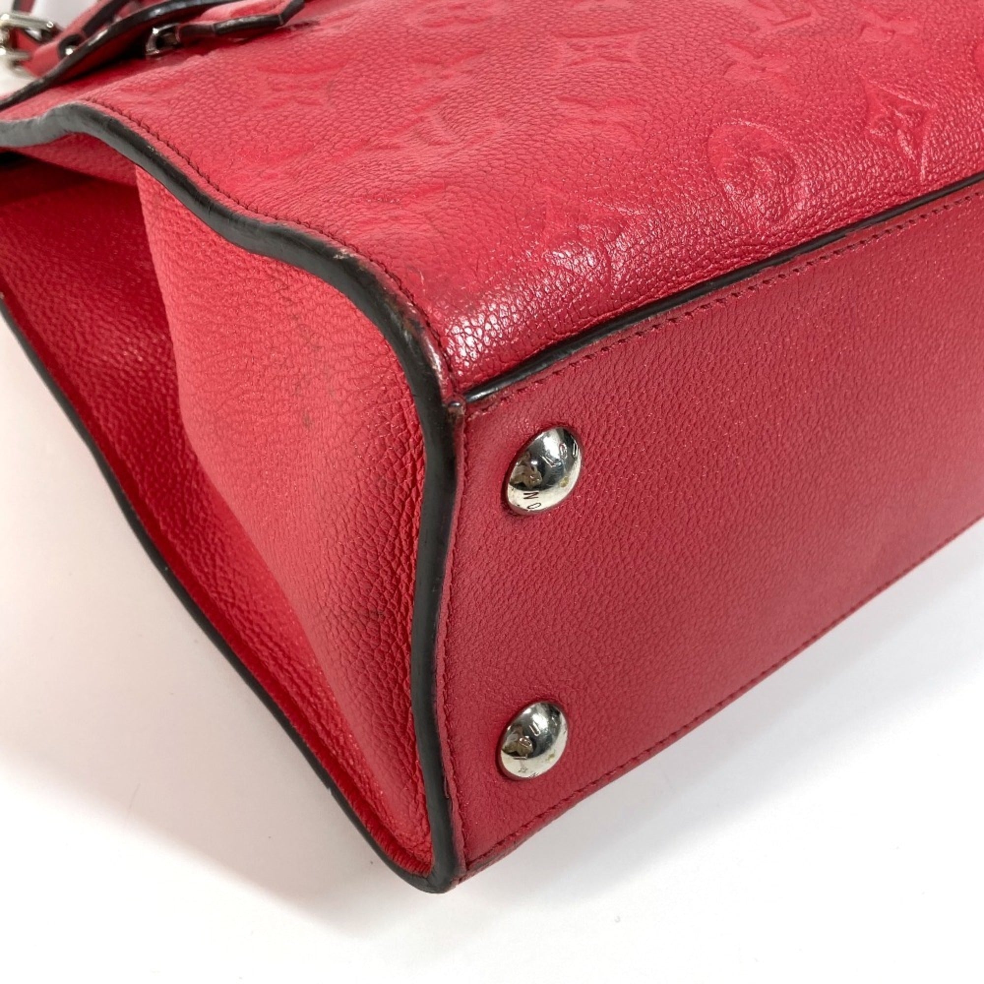 Louis Vuitton Monogram Empreinte Red Color Monogram Empreinte Handbag Shoulder Bag