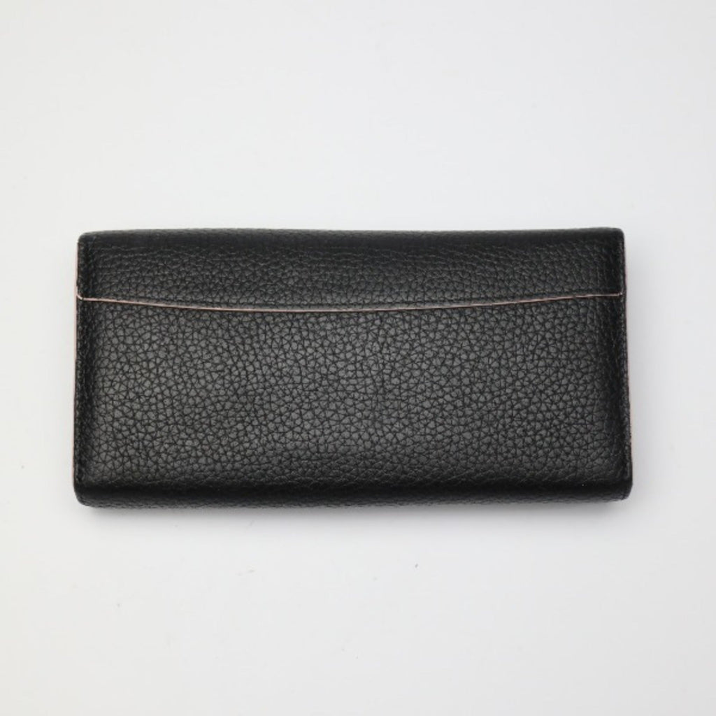 Louis Vuitton Black Leather Long Wallet