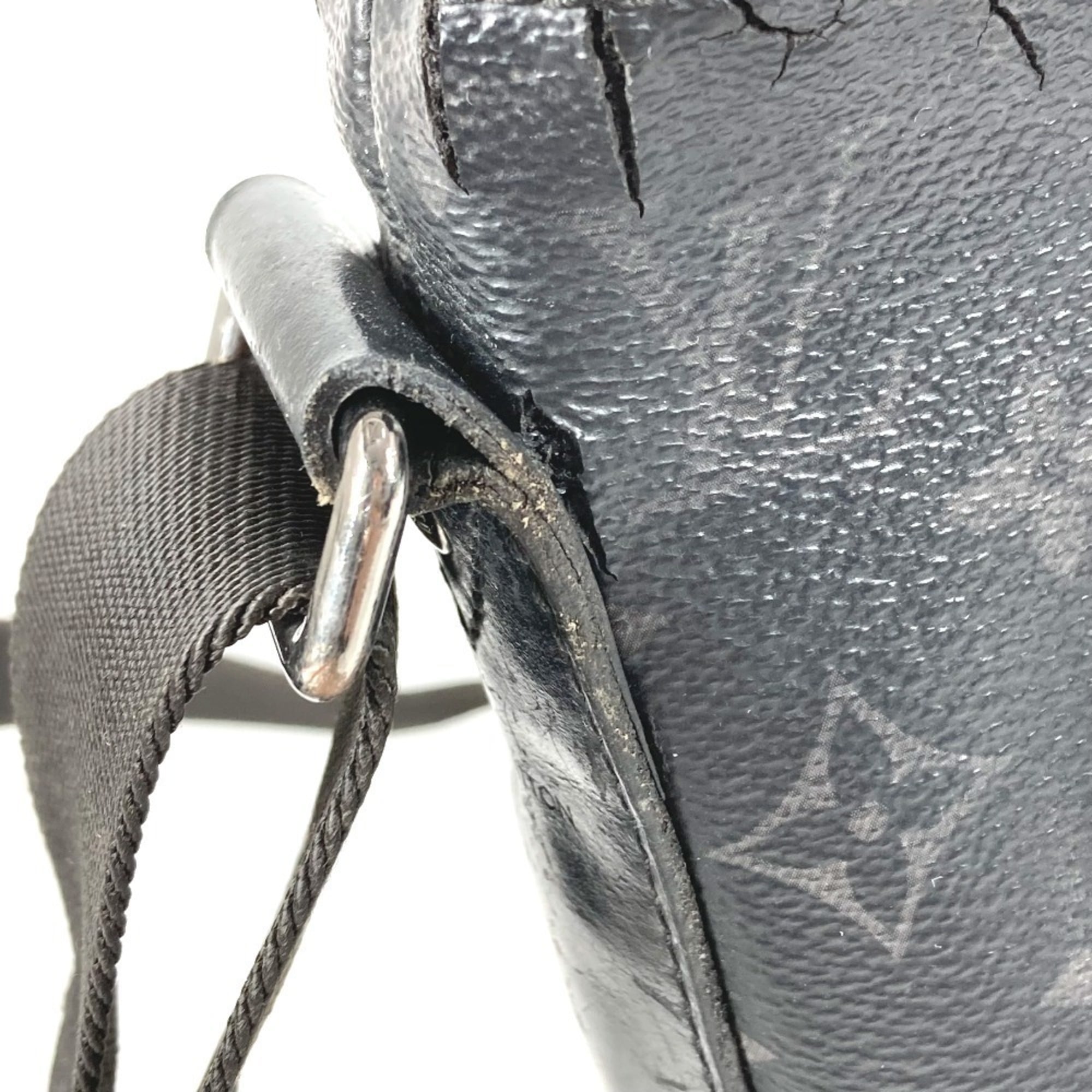Louis Vuitton Black Monogram Eclipse Canvas Messenger Bag Shoulder Bag