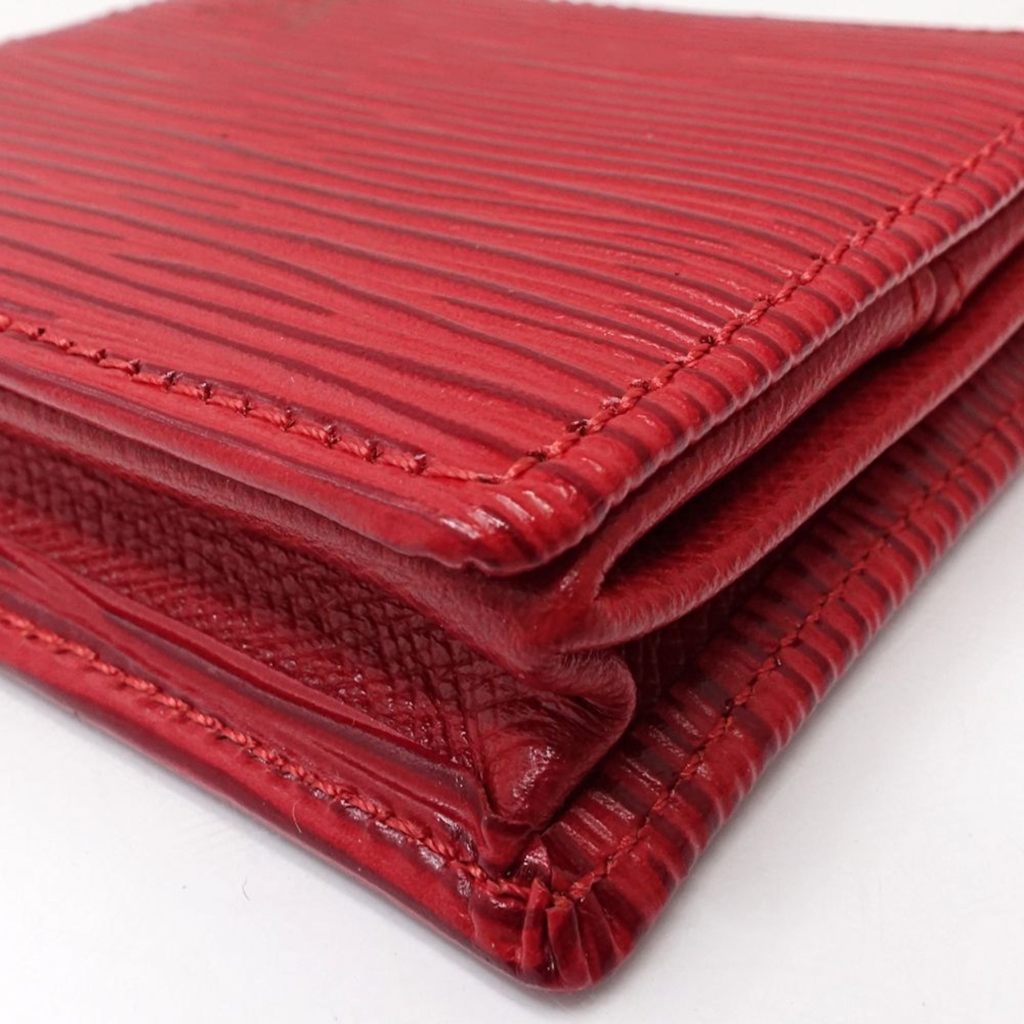 Louis Vuitton Castilian Red Epi Leather Coin Purse/Coin Case