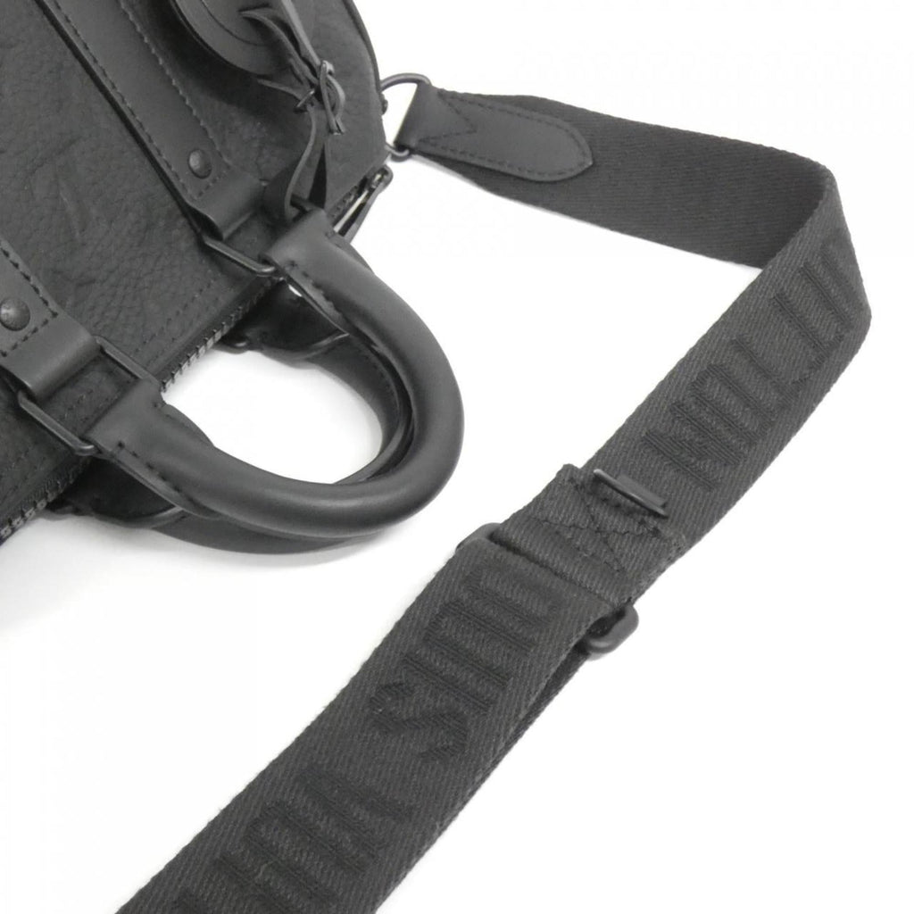Louis Vuitton Taurillon Black Leather Boston Bag