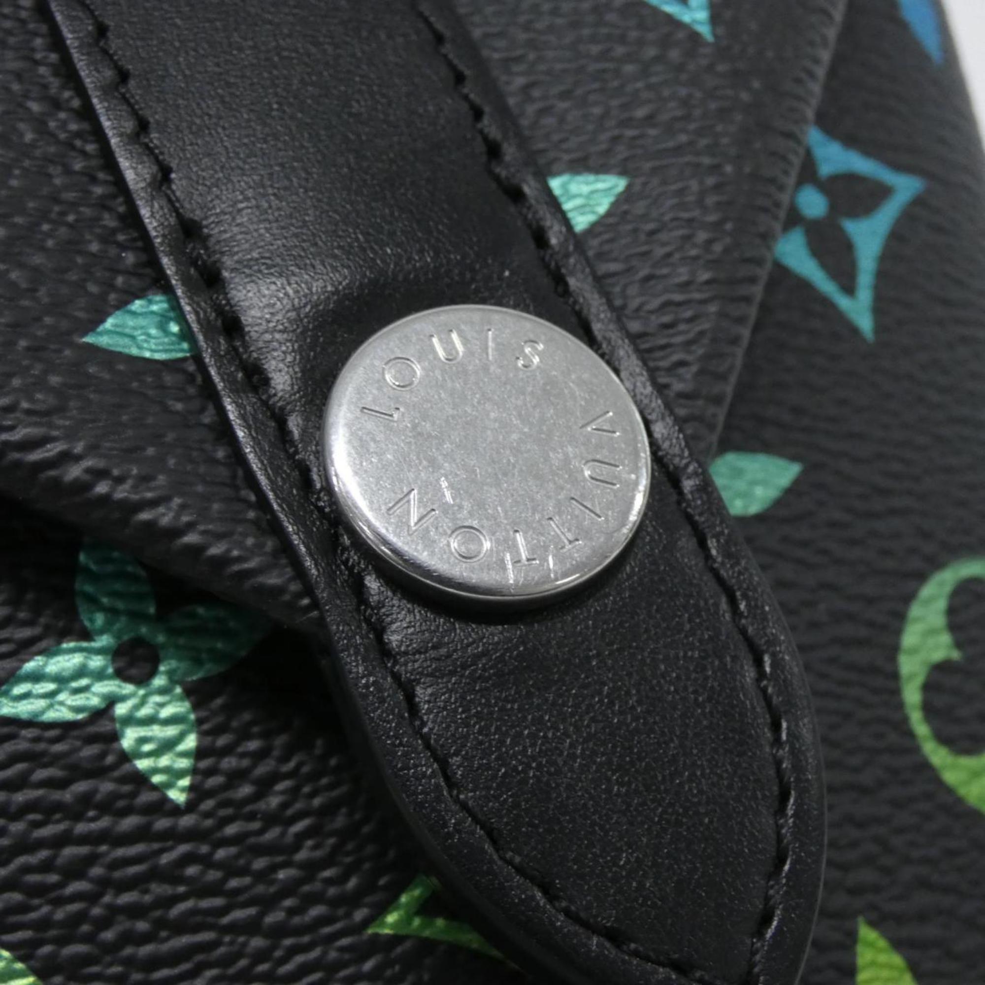 Louis Vuitton Monogram Black Coated Canvas Handbag Shoulder Bag