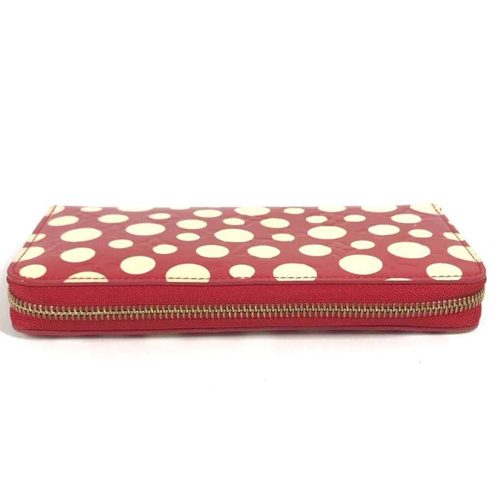 Louis Vuitton Red Color White Patent Leather Long Wallet