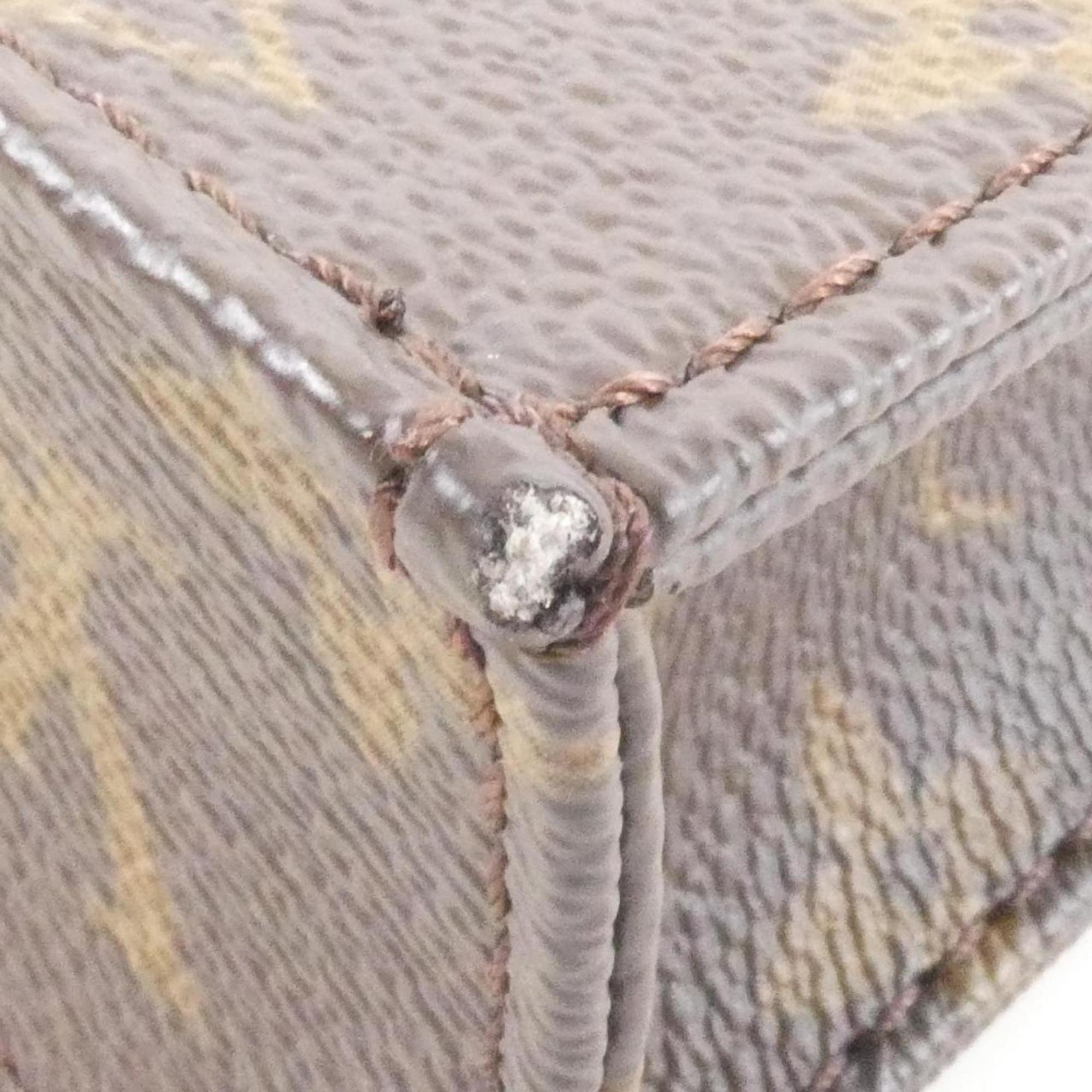 Louis Vuitton Marron Coated Canvas Handbag