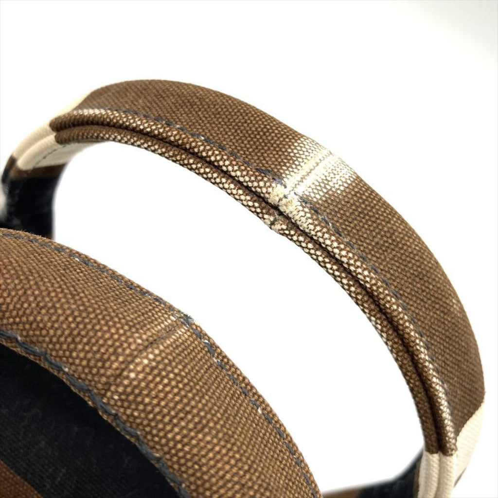 Prada Brown Multi-Color Canvas Handbag