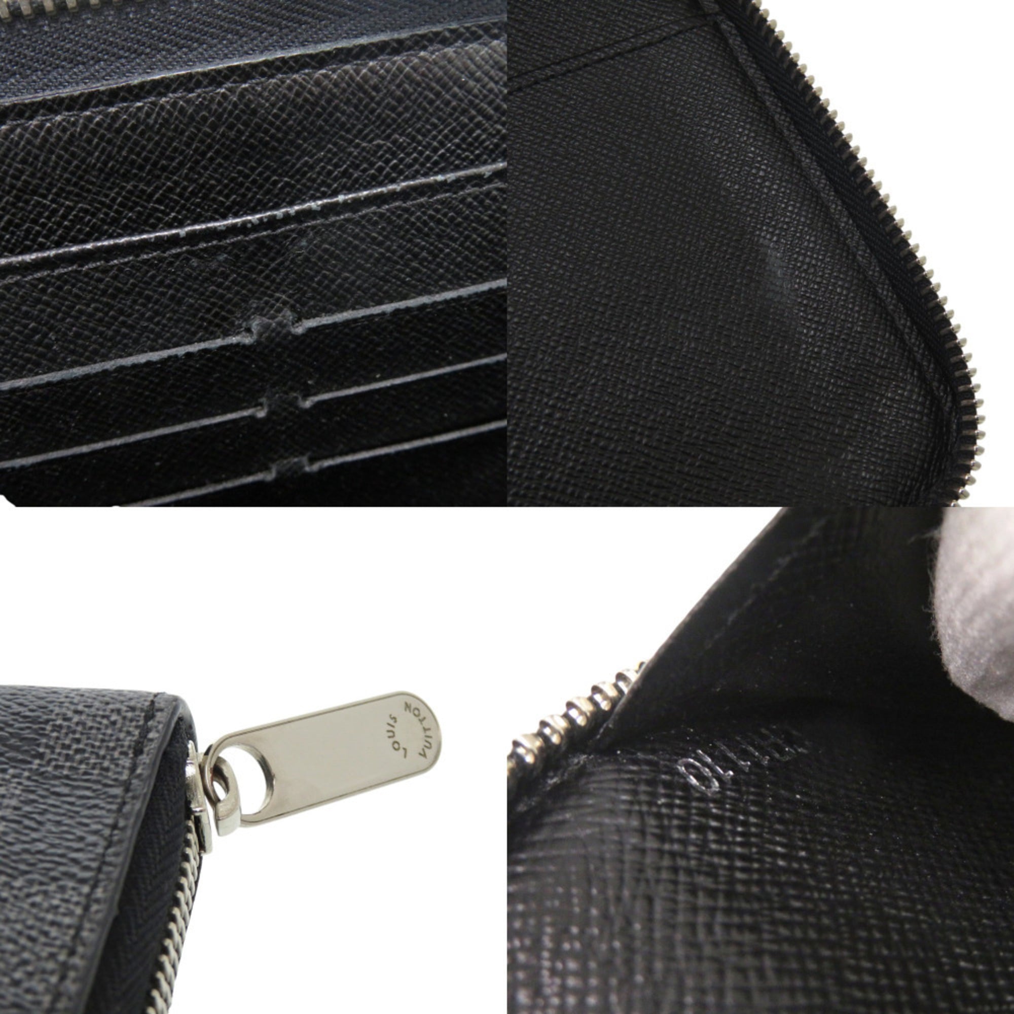 Louis Vuitton Black Gray Damier Graphite Canvas Long Wallet