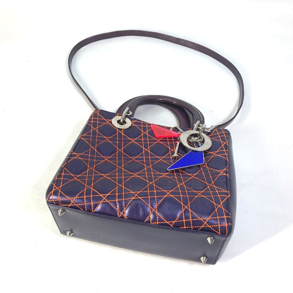 Christian Dior Purple Leather Handbag (Pre-Owned)