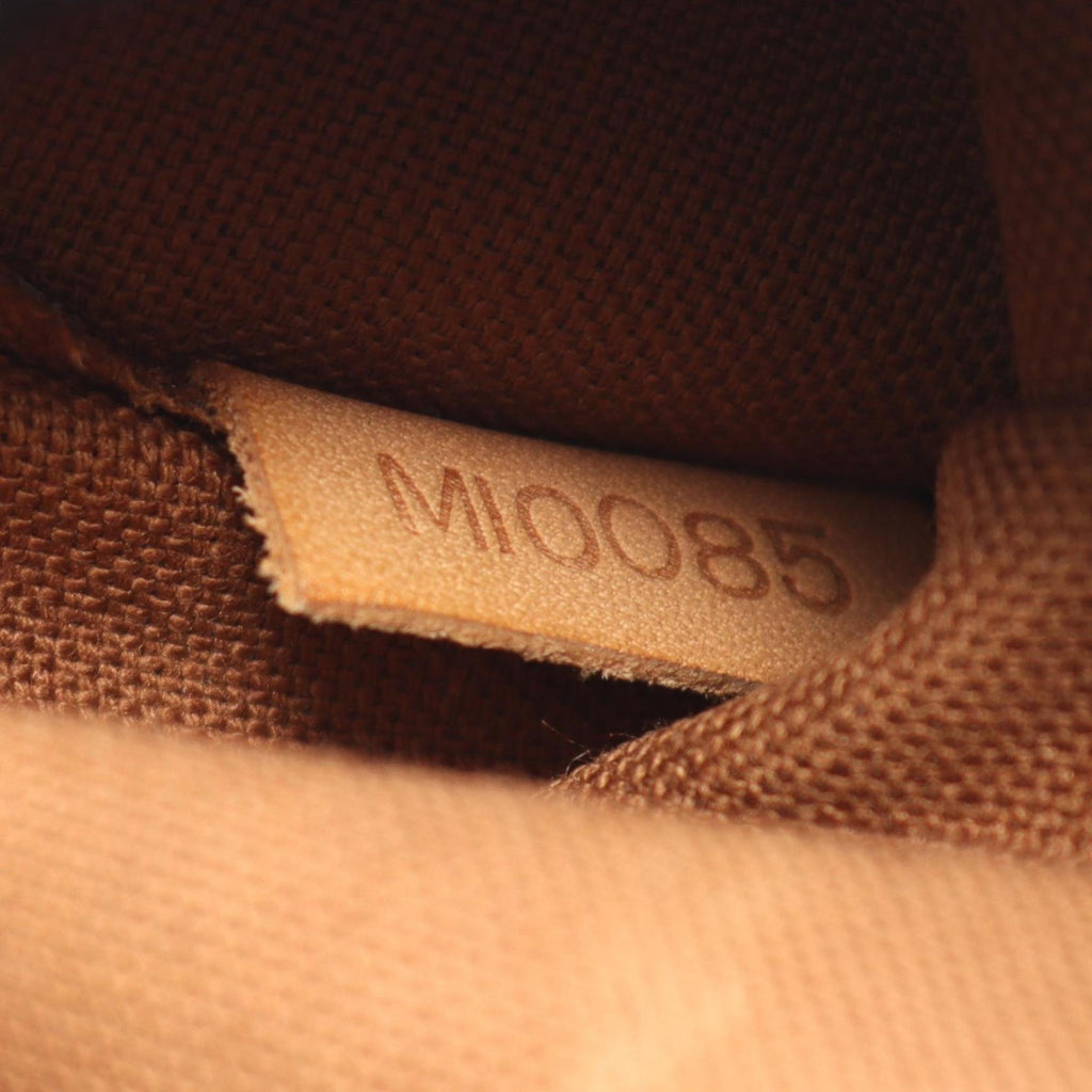 Louis Vuitton Brown Coated Canvas Leather Fanny Pack Handbag Pochette
