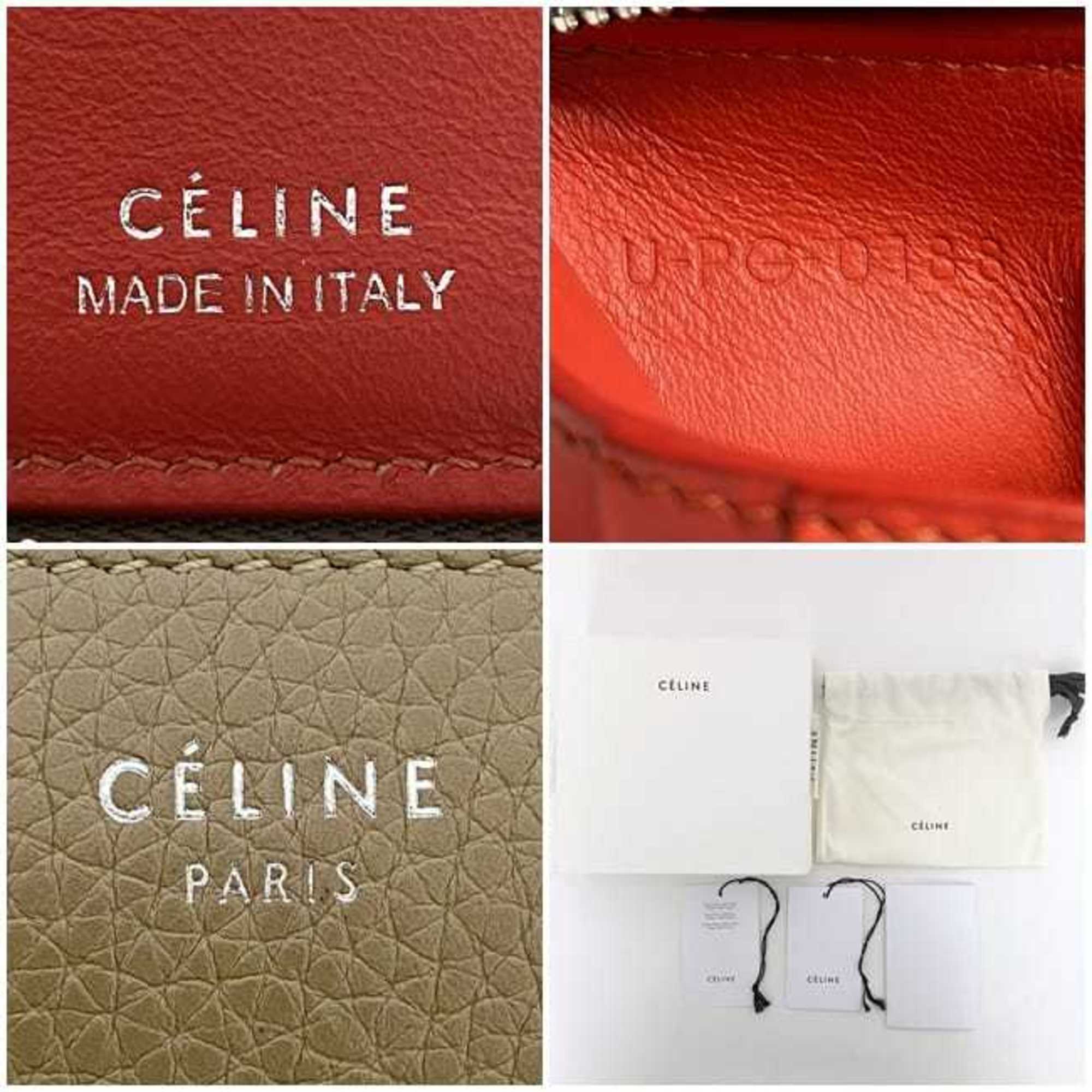 Celine Beige Leather Wallet (Bi-Fold)