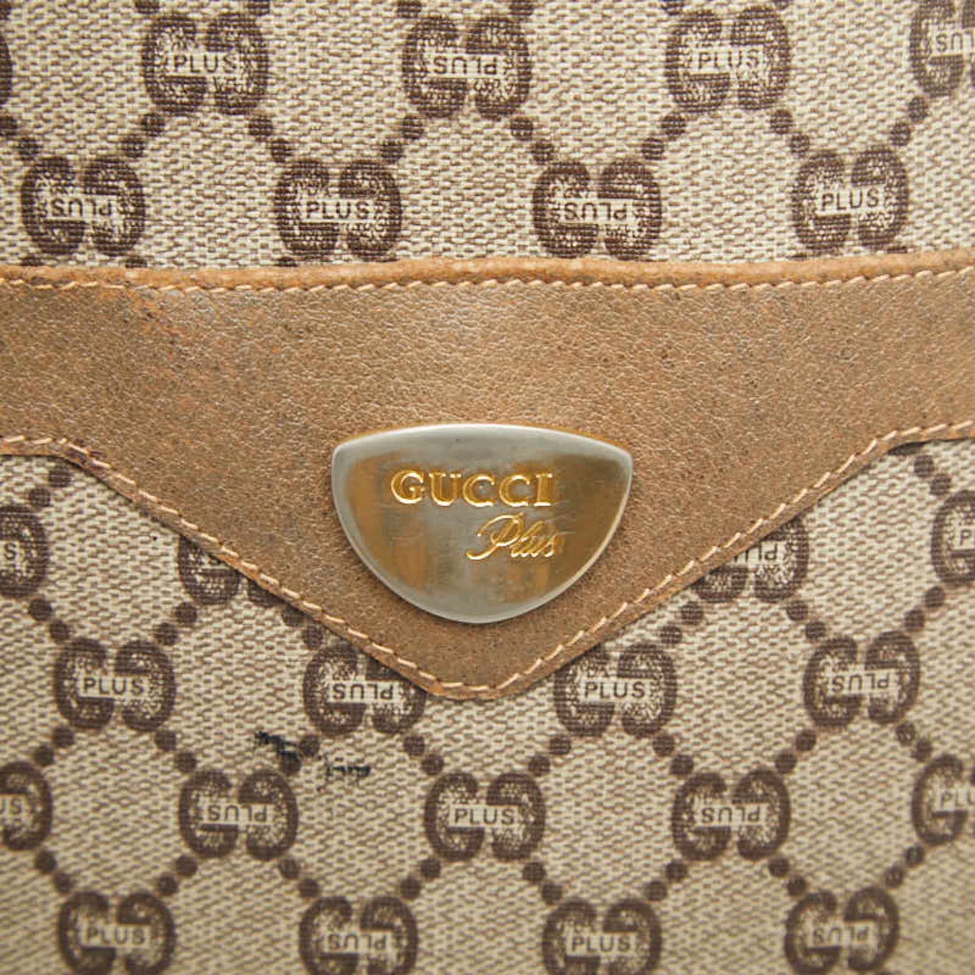 Gucci Beige Multi-Color Pvc Leather Handbag Tote Bag (Pre-Owned)