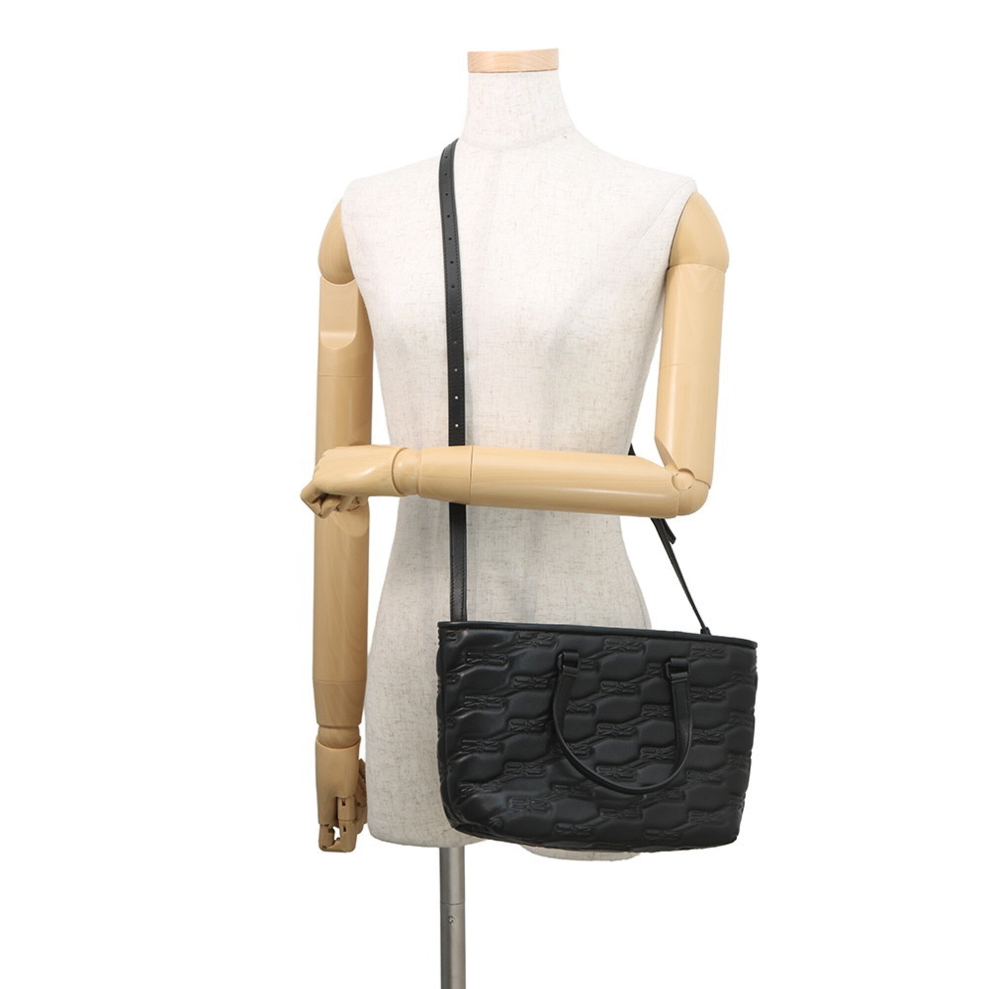 Balenciaga Black Leather Hand