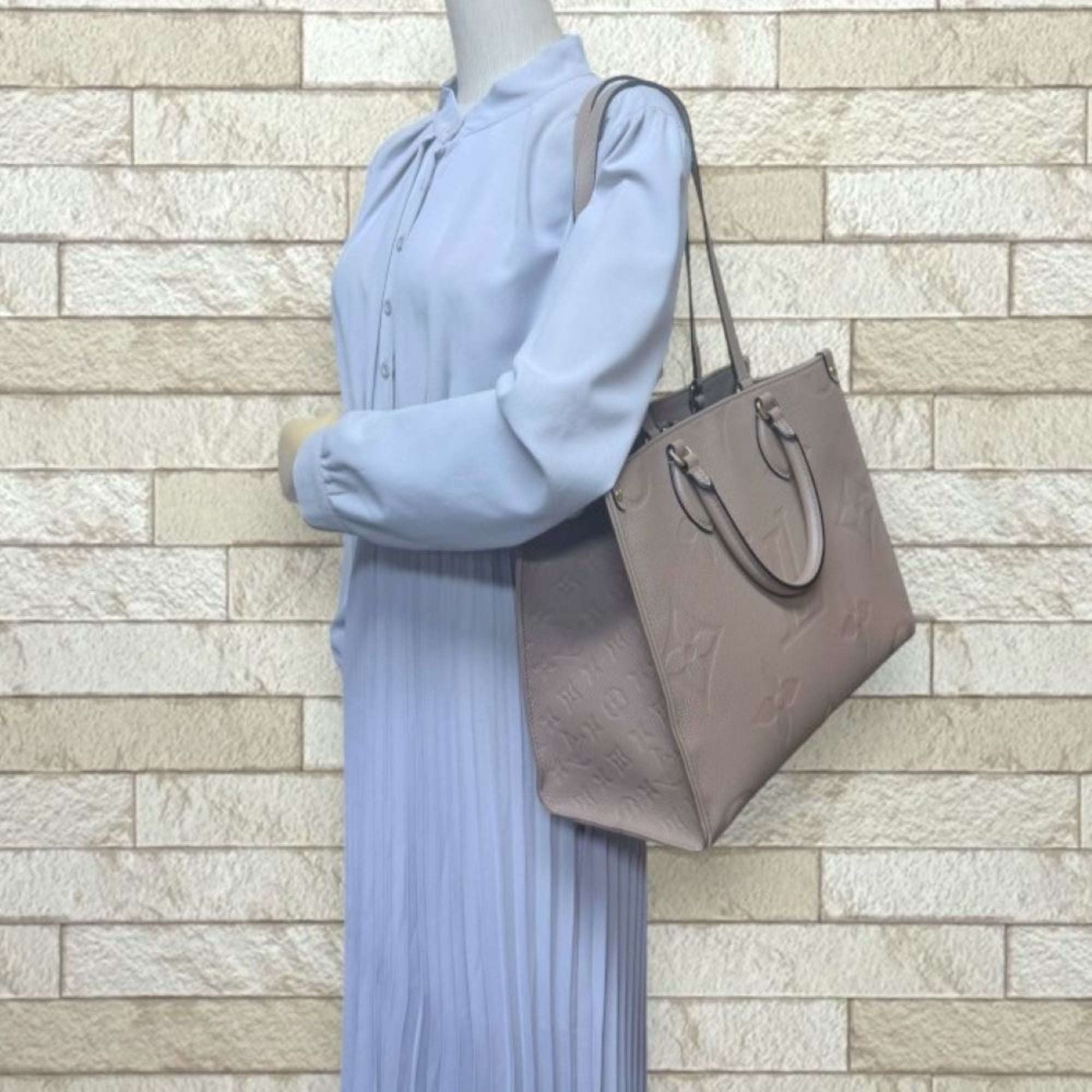 Louis Vuitton Monogram Empreinte Beige Monogram Empreinte Shoulder Bag