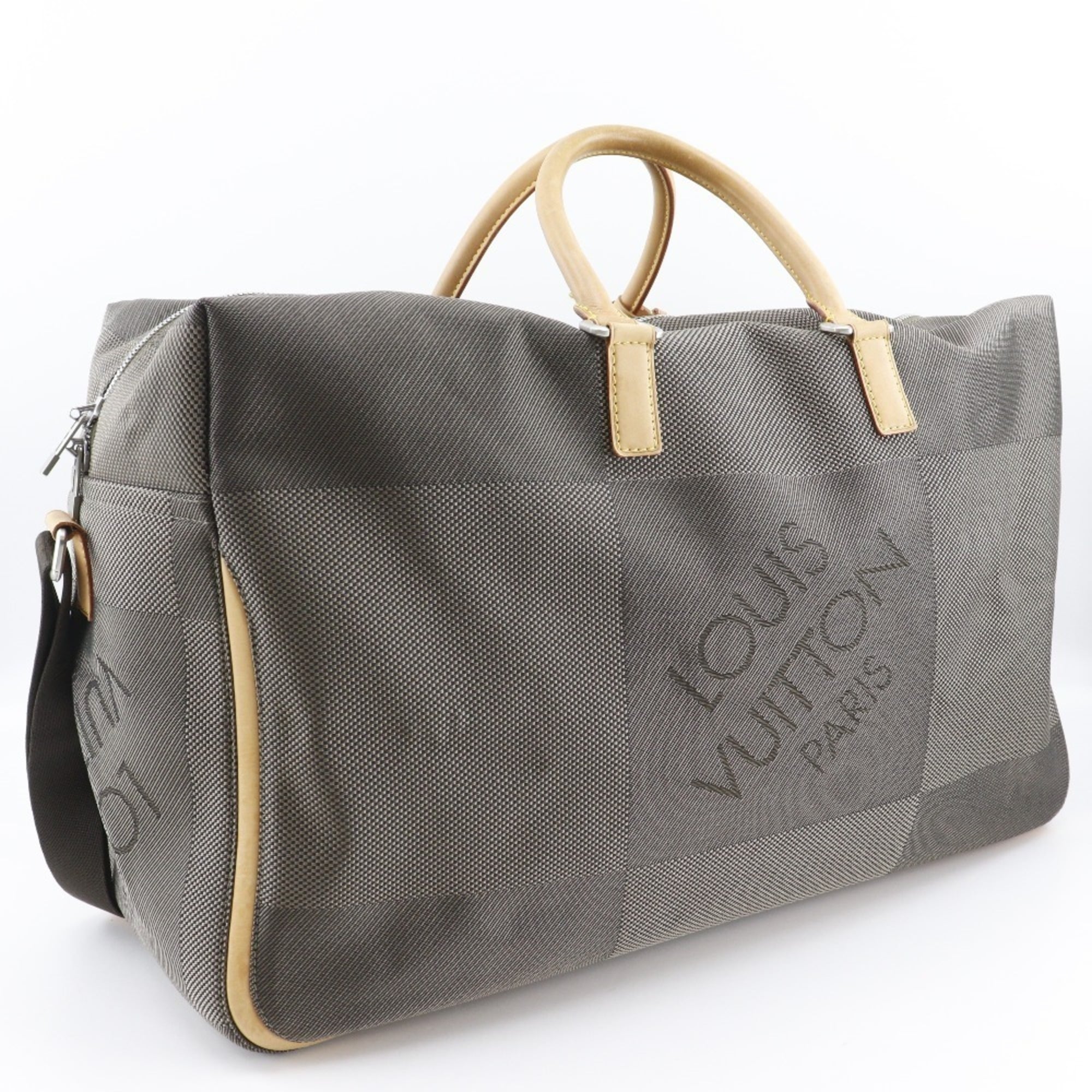 Louis Vuitton Brown Earth Damier Geant Boston Bag