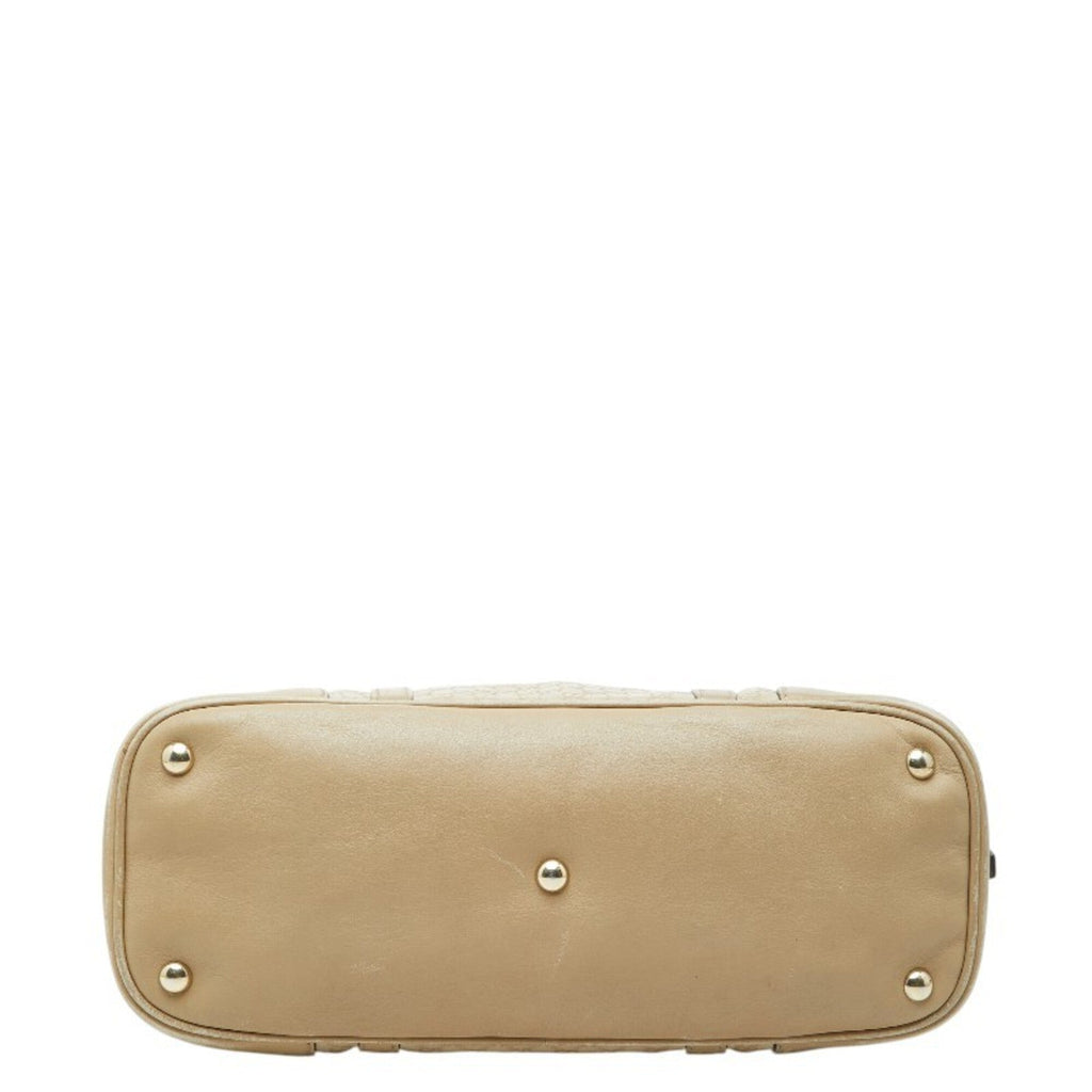 Gucci Beige Pvc Leather Handbag Shoulder Bag (Pre-Owned)