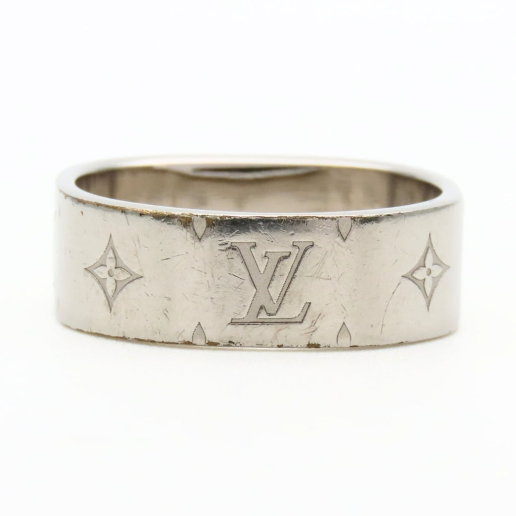 Louis Vuitton Silver Metal Band Ring