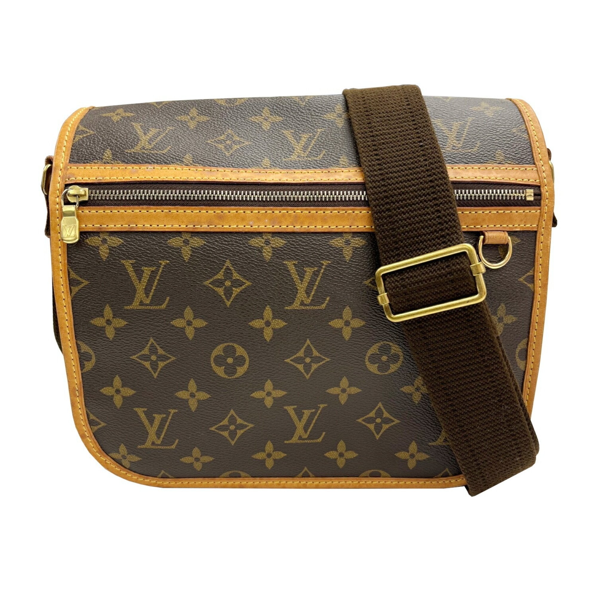 Louis Vuitton Brown Monogram Leather Shoulder Bag