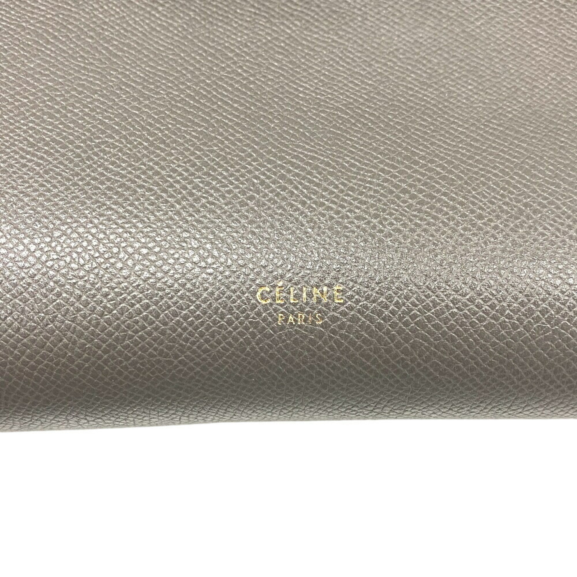 Celine Gray Leather Handbag