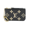 Louis Vuitton Monogram Empreinte Beige Black Leather Coin Purse/Coin Case