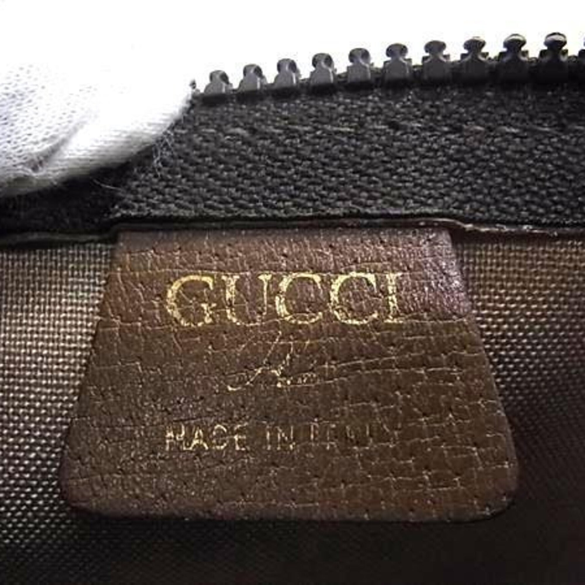 Gucci Beige Brown Pvc Leather Clutch Bag (Pre-Owned)