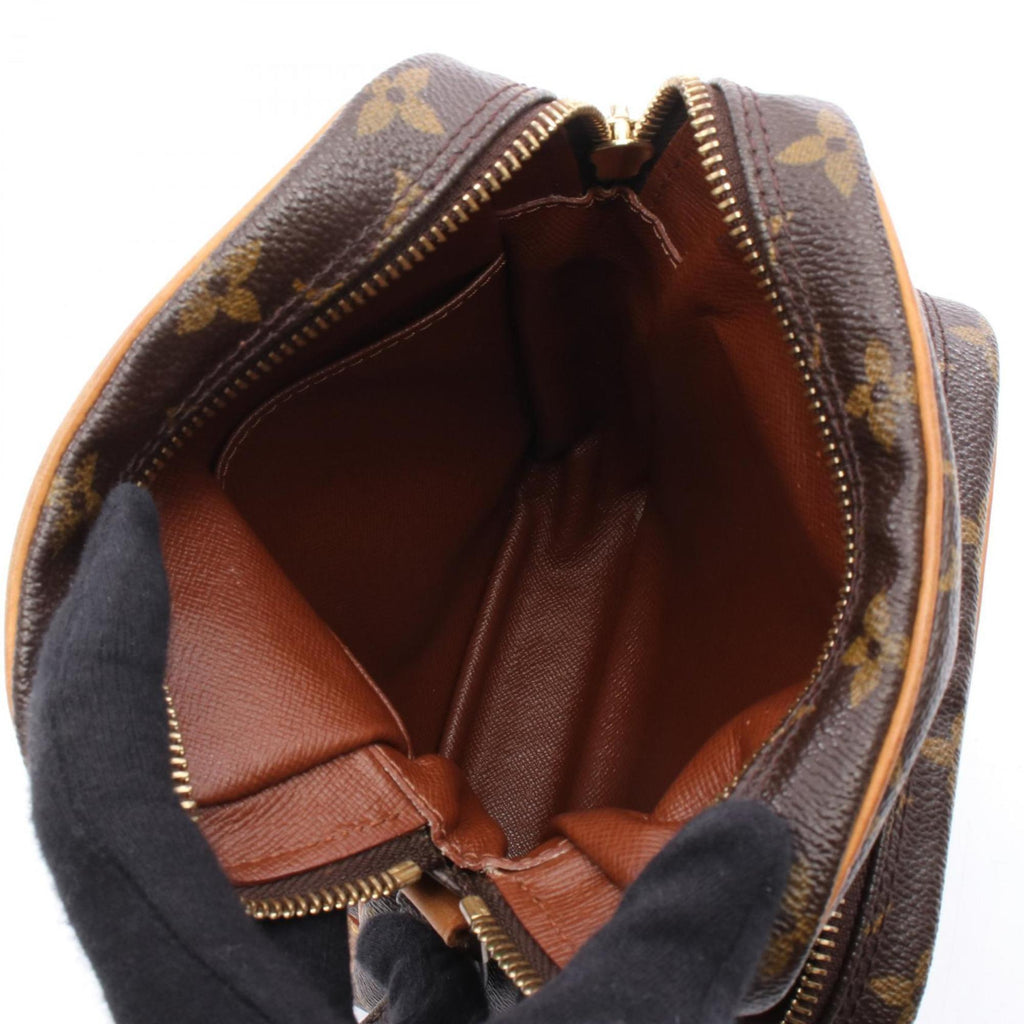Louis Vuitton Monogram Brown Coated Canvas Leather Shoulder Bag