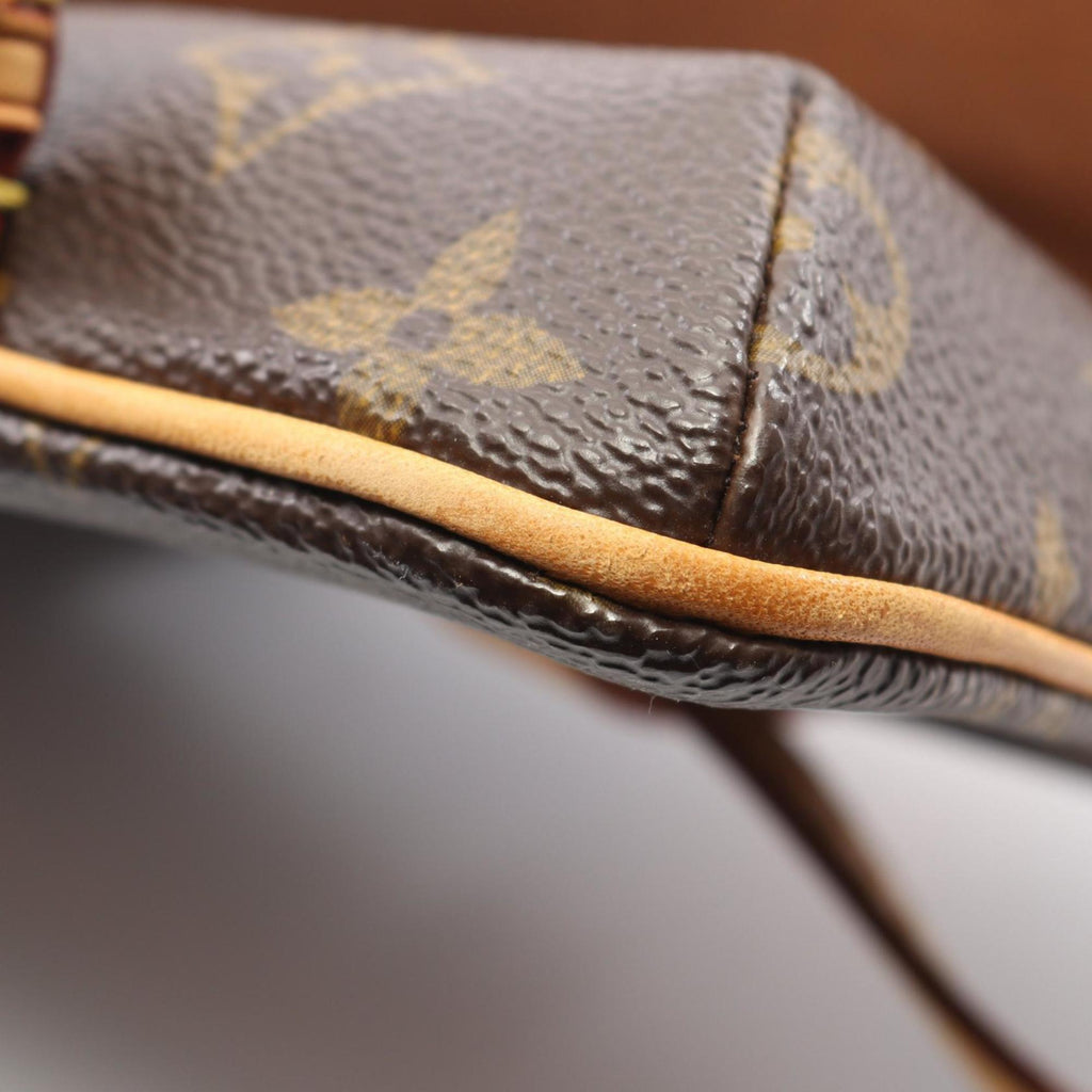 Louis Vuitton Brown Coated Canvas Leather Fanny Pack Handbag Pochette