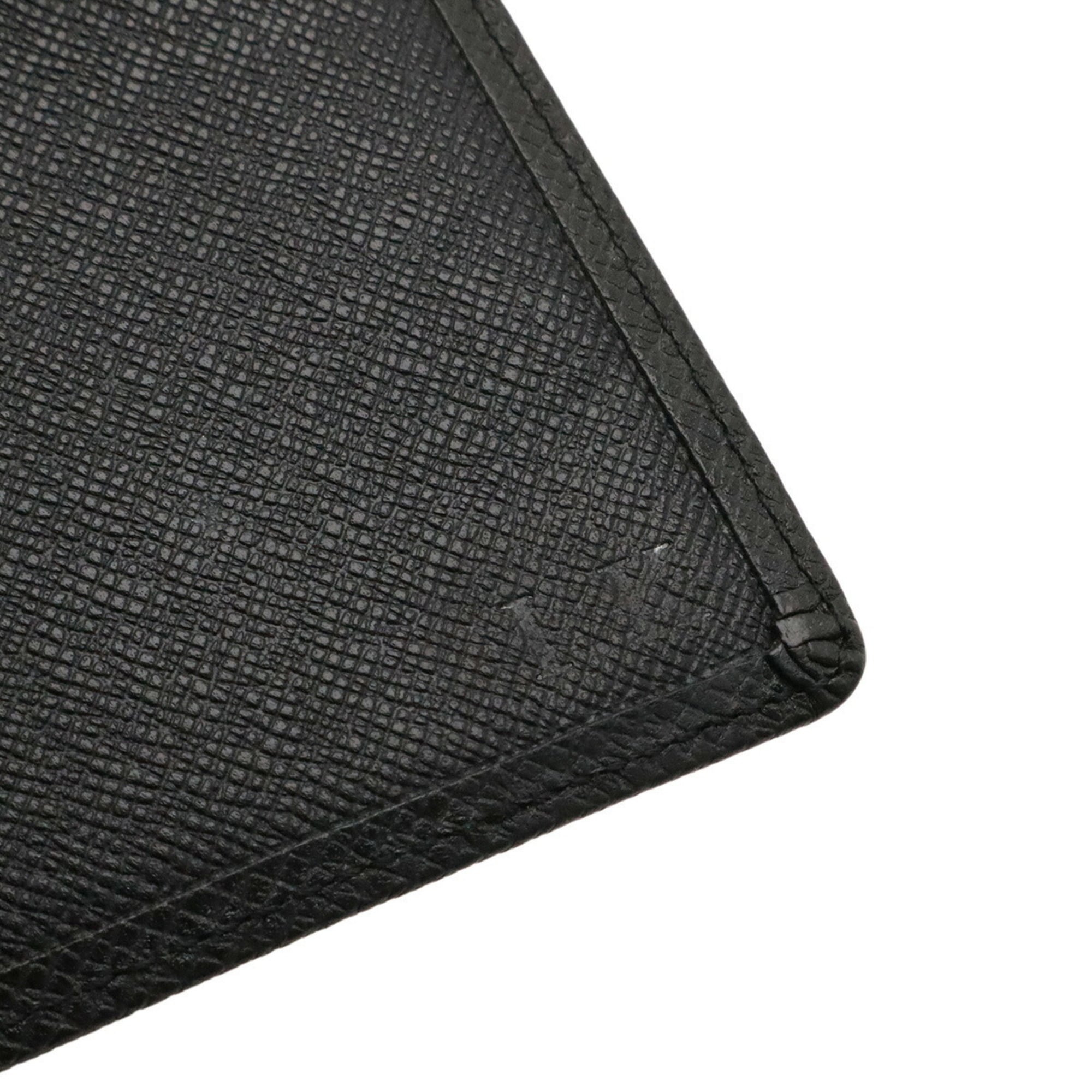 Louis Vuitton Ardoise Black Taiga Leather Leather Long Wallet