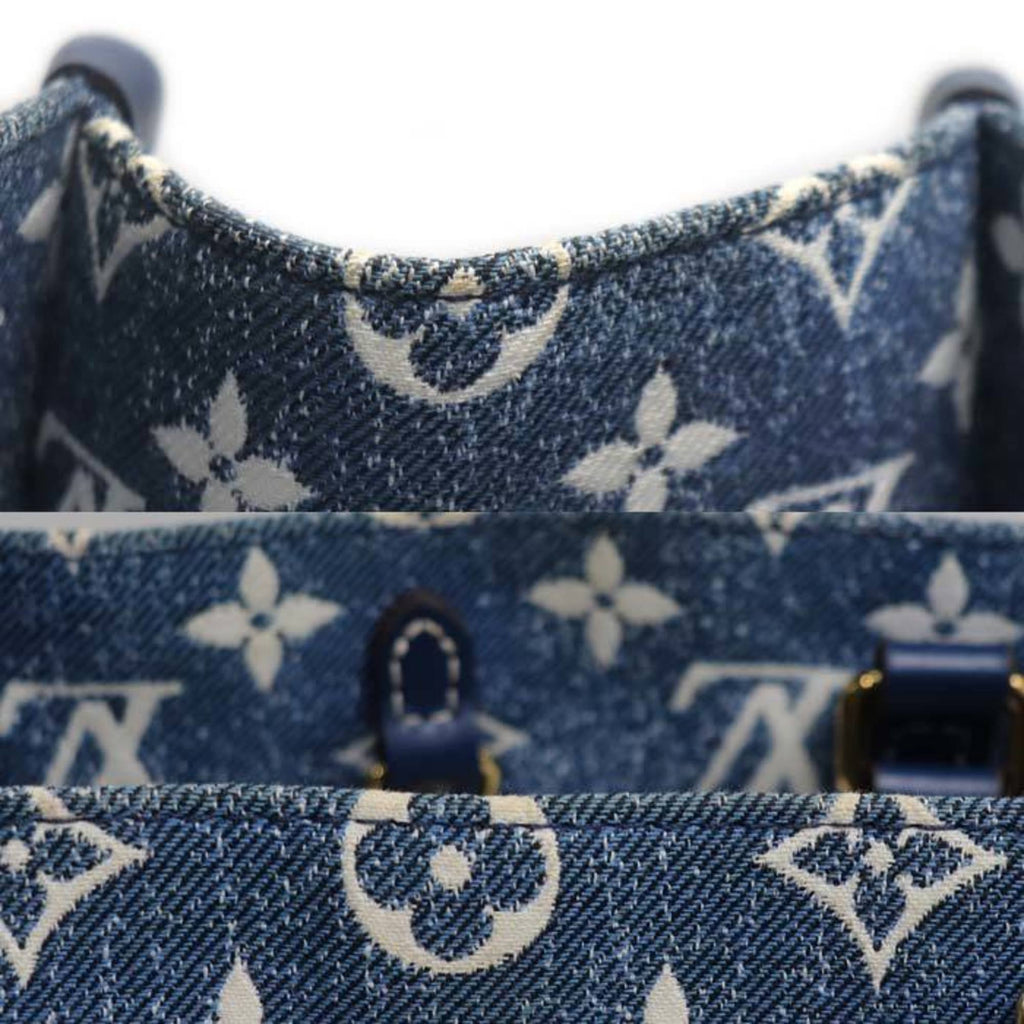 Louis Vuitton Blue Denim Shoulder Bag