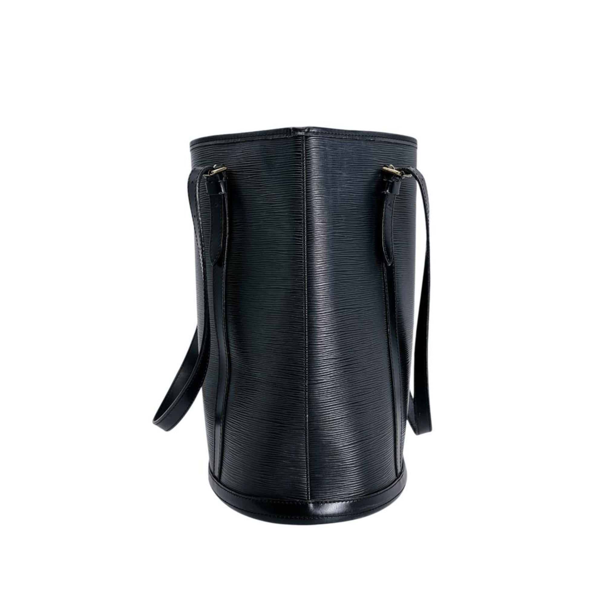 Louis Vuitton Black Epi Leather Shoulder Bag Tote Bag