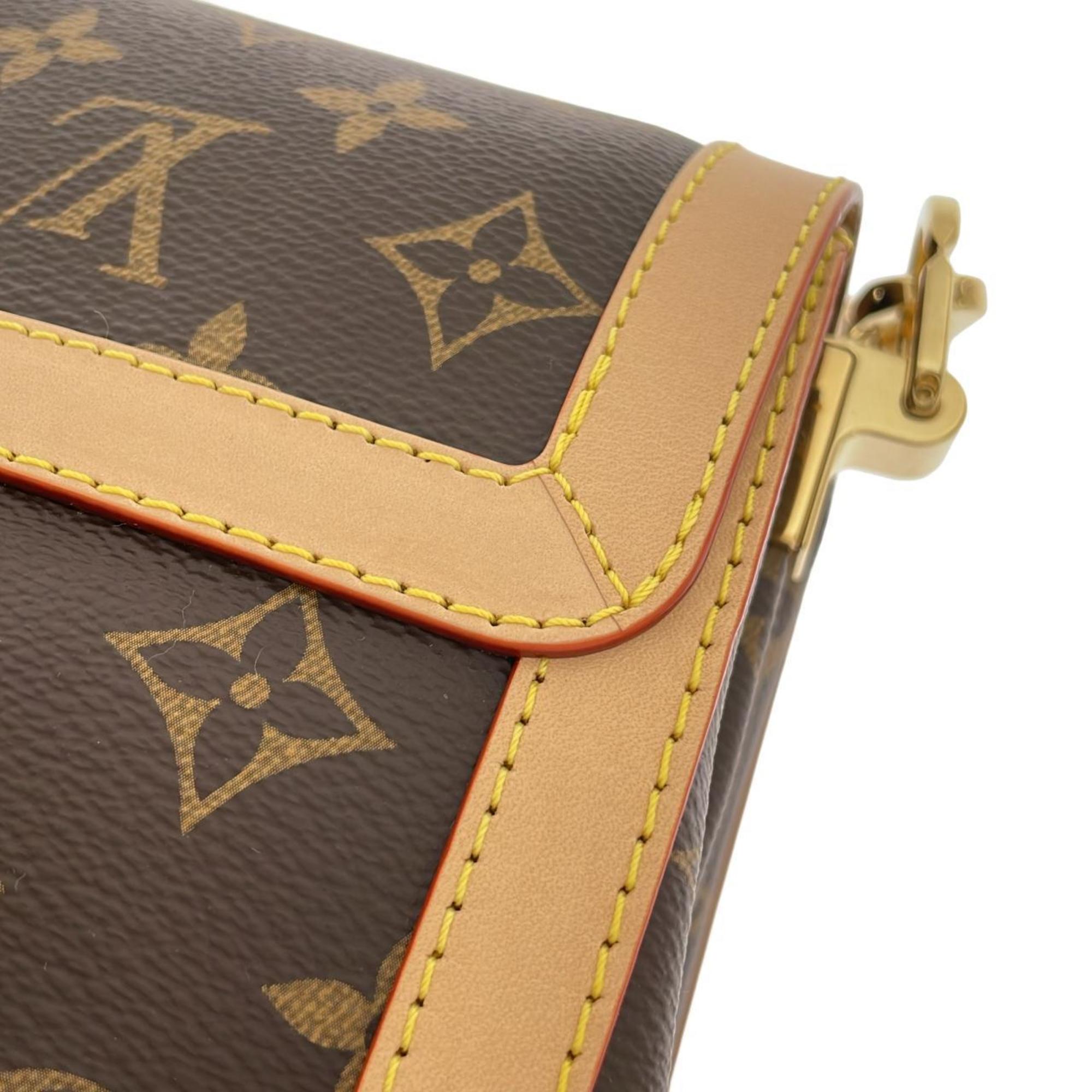 Louis Vuitton Marron Coated Canvas Shoulder Bag