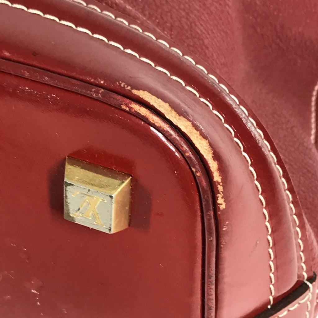 Louis Vuitton Red Color Tanami Suhali Leather Handbag Tote Bag