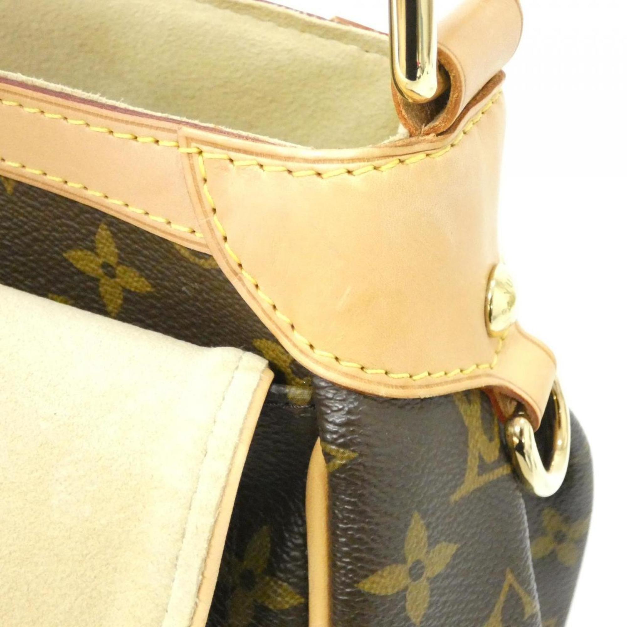 Louis Vuitton Brown Coated Canvas Shoulder Bag