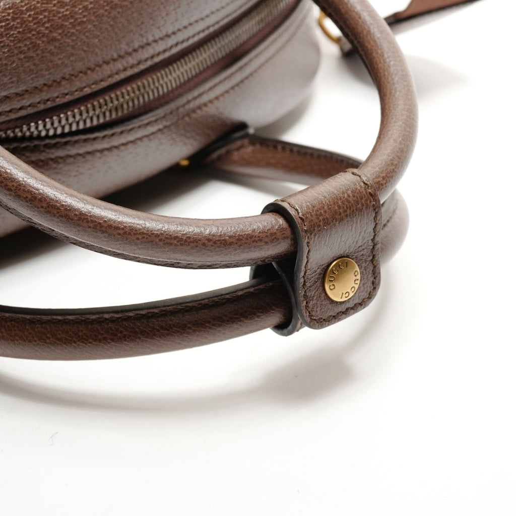 Gucci Brown Boston Bag Handbag (Pre-Owned)