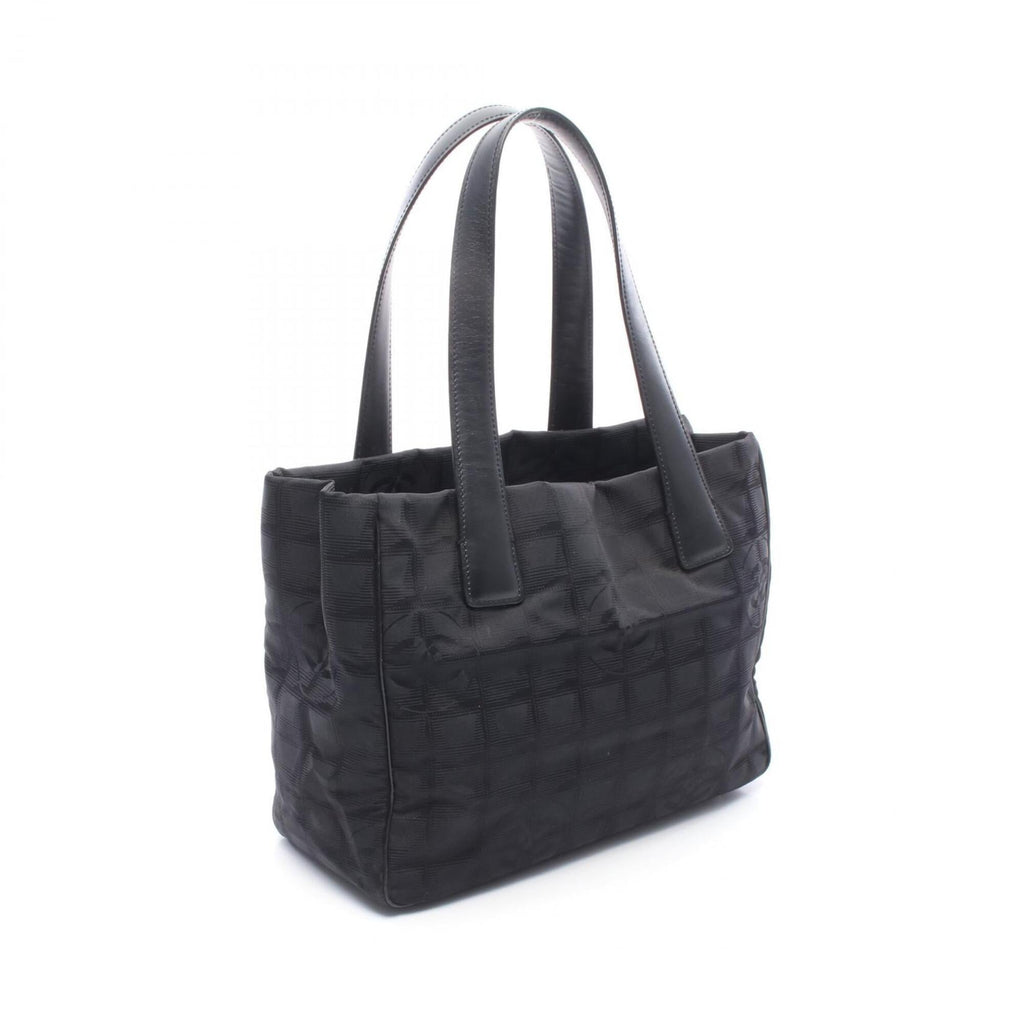 Chanel Black New Travel Line Leather Handbag Tote Bag